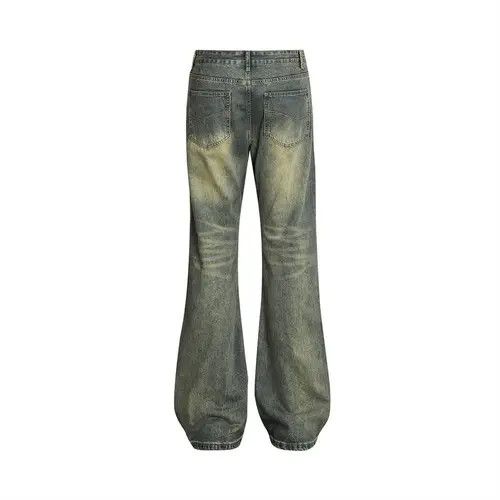 VIBE Punk washed distressed vintage men's bootcut jeans Size US 32 / EU 48 - 4 Thumbnail