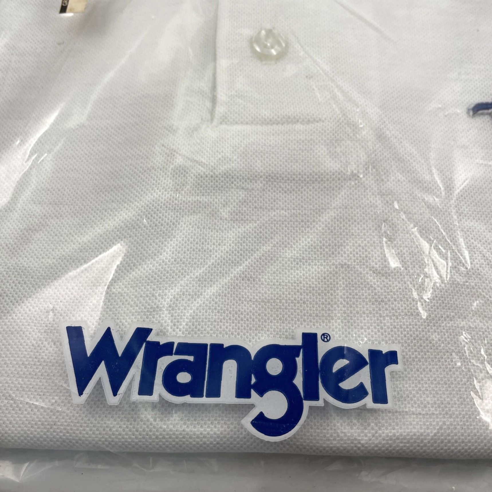 Wrangler VINTAGE Wrangler White Polo Shirt S Cotton 1970s White Polo Shirt, Cotton, Short Sleeve, Made in USA, 70s, Secretary/Geek Mens Size US S / EU 44-46 / 1 - 2 Thumbnail