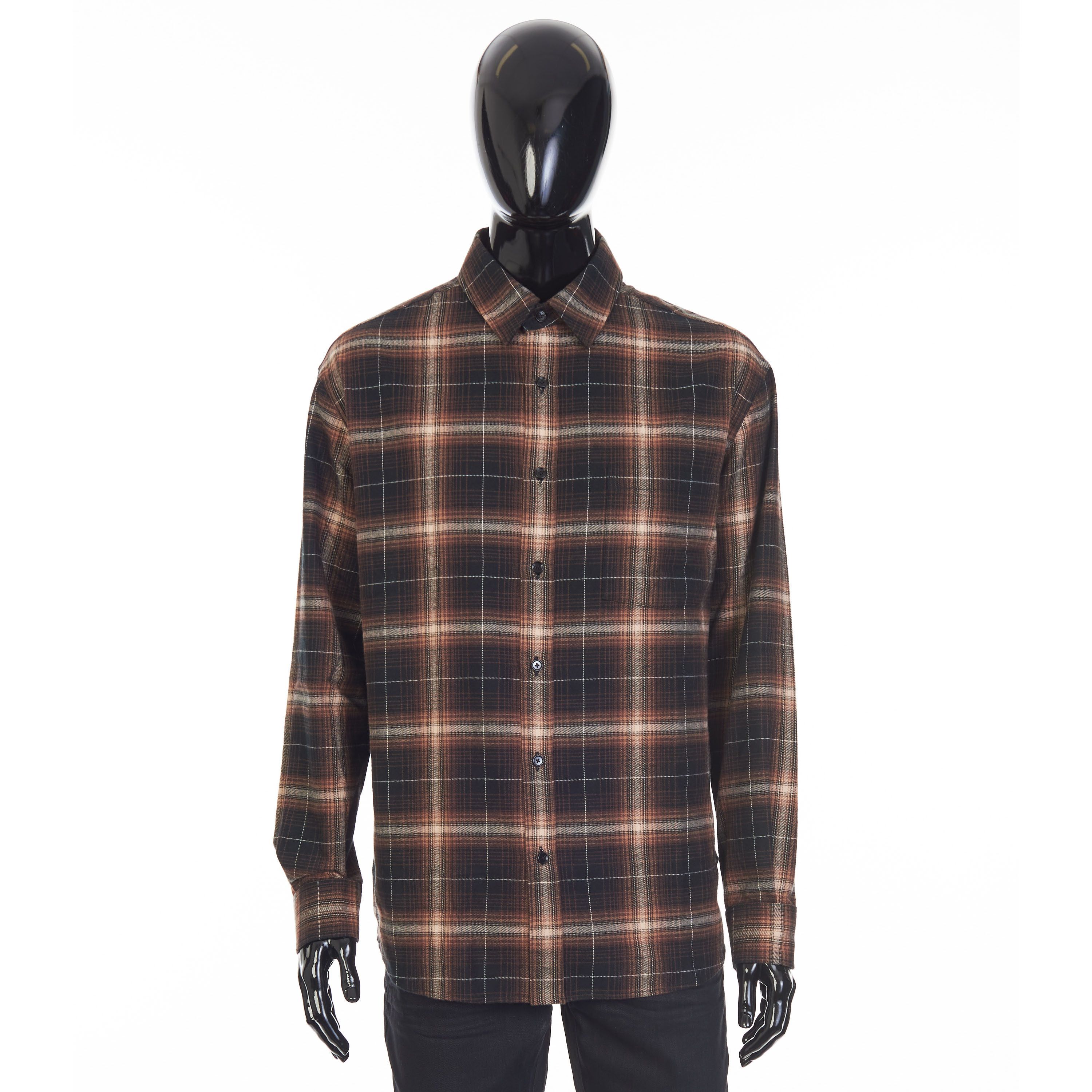 Celine Oversized Lumberjack Shirt In Cotton Checks Size 41 Size US L / EU 52-54 / 3 - 1 Thumbnail