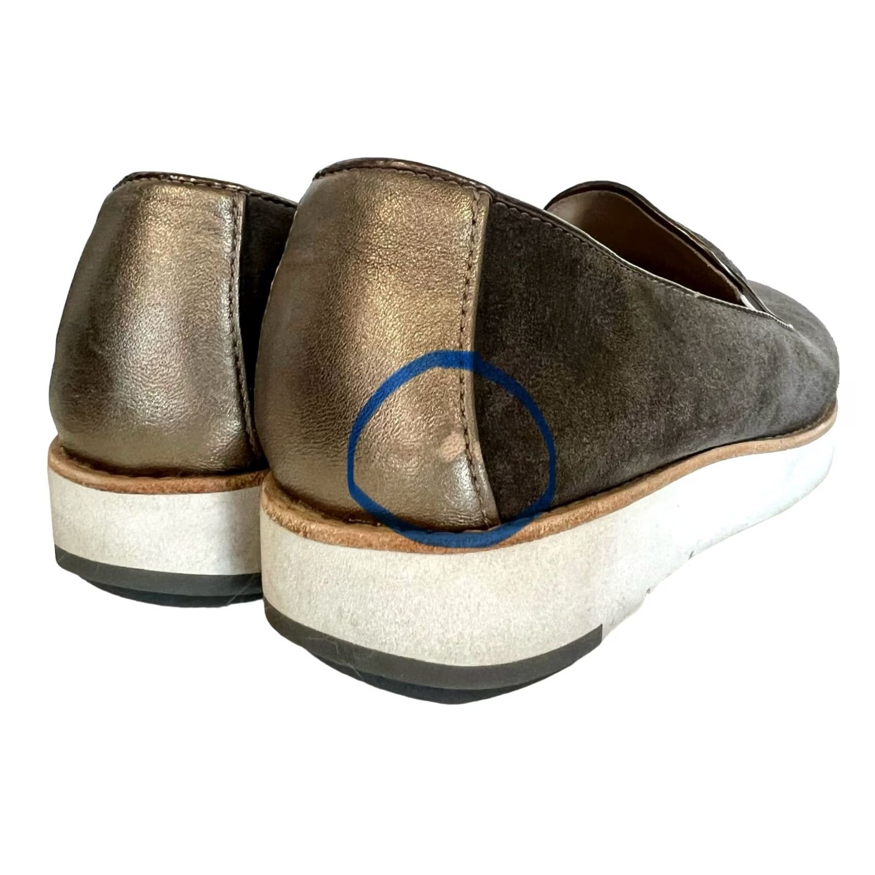 Johnston & Murphy Johnston & Murphy Women's Loafer Slip-On Gray Suede Penelope 8.5 Gray Suede Sporty Flat 8.5 Womens Size US 9 / IT 39 - 6 Thumbnail