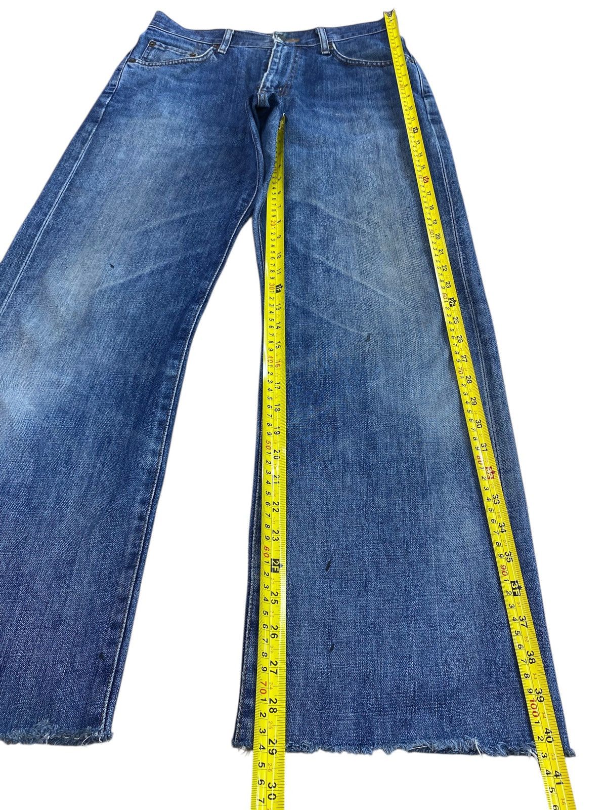 Edwin Edwin 503 Whiskers Blue Wash Style Loose Jeans Size US 30 / EU 46 - 7 Thumbnail