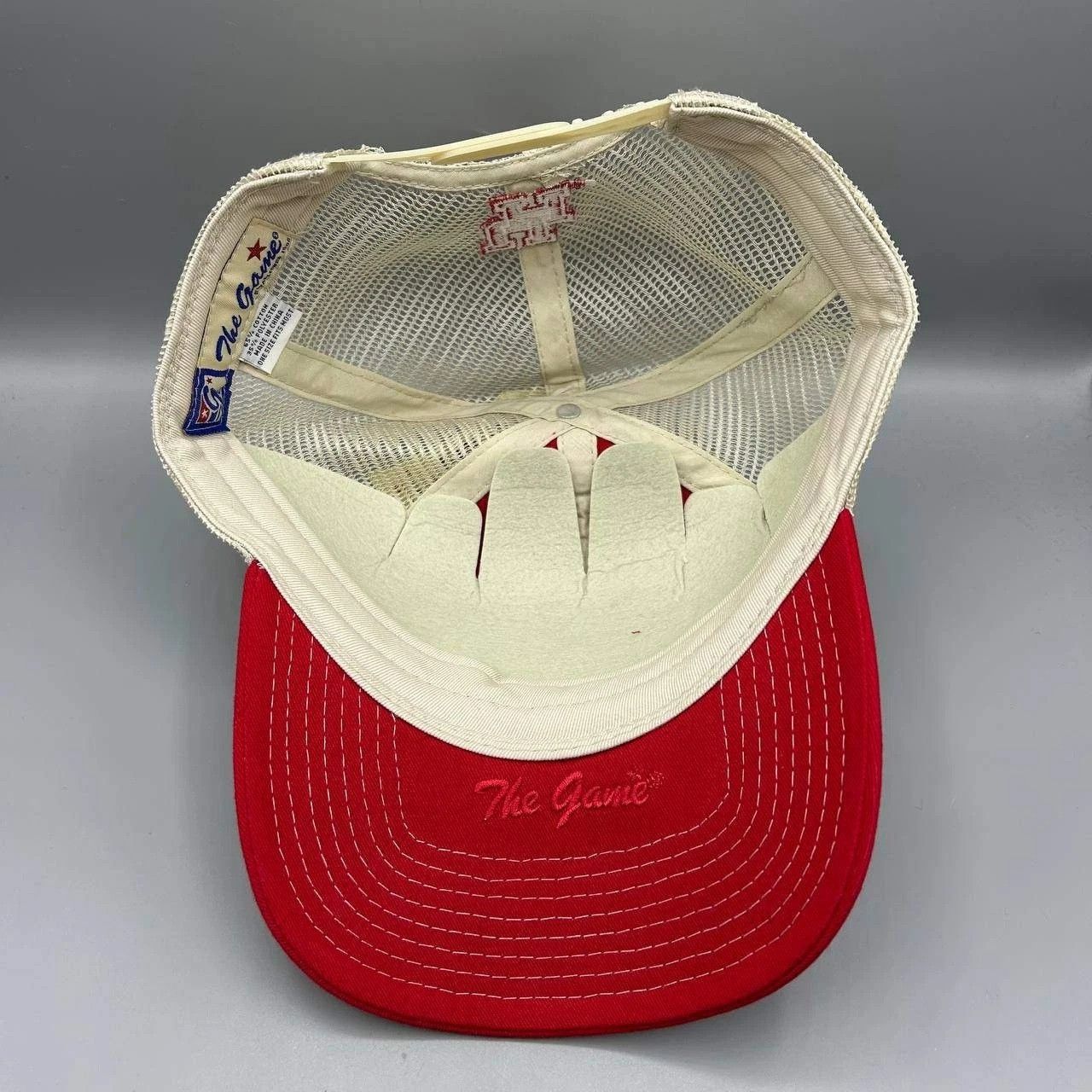The Game Vintage Houston Cougars Trucker Hat Men Red NCAA Snap Back Size ONE SIZE - 2 Thumbnail
