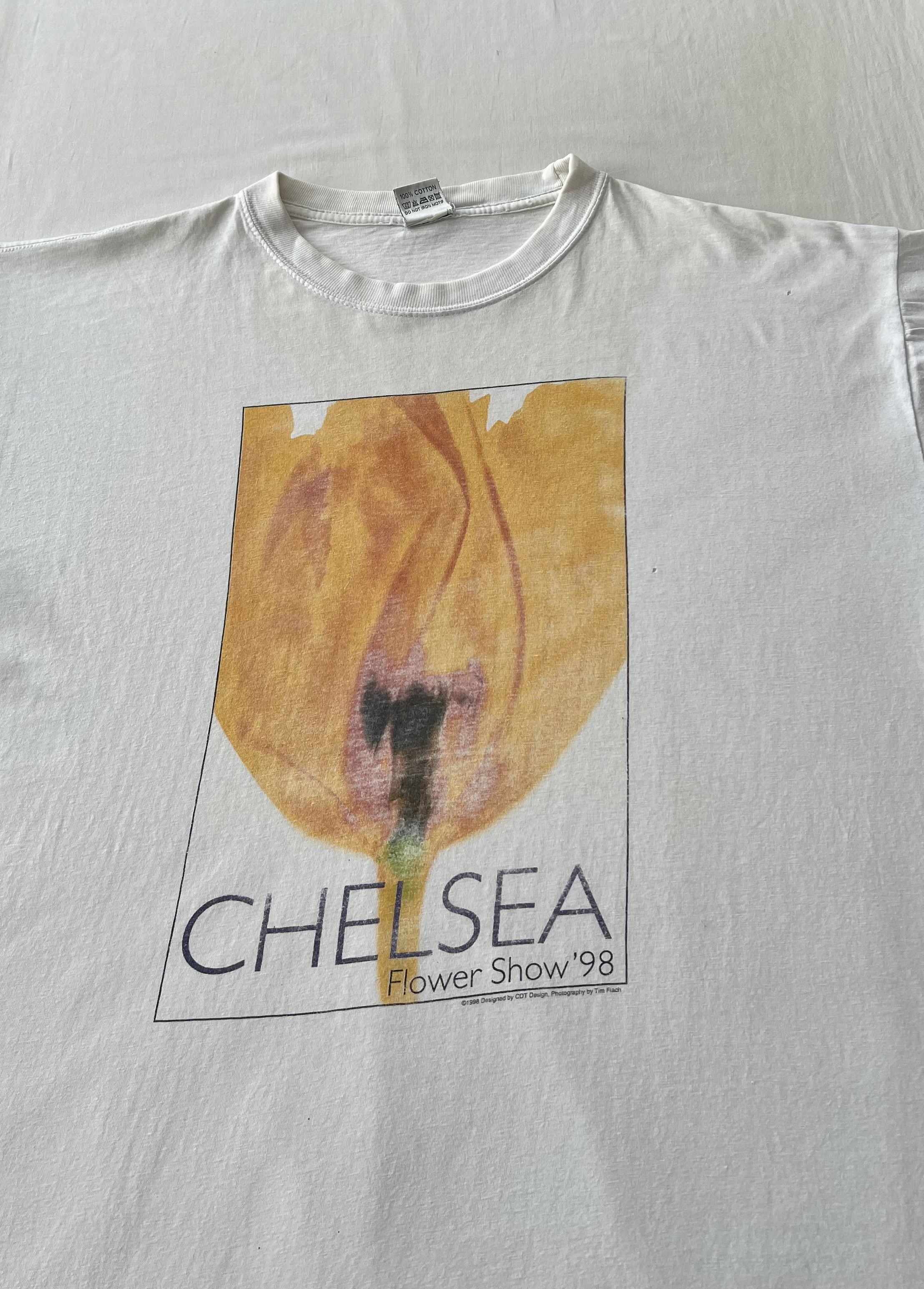 Arts & Science Vintage 1998 Chelsea Flower Show 98 Garden Art White T-shirt Size US XL / EU 56 / 4 - 3 Thumbnail