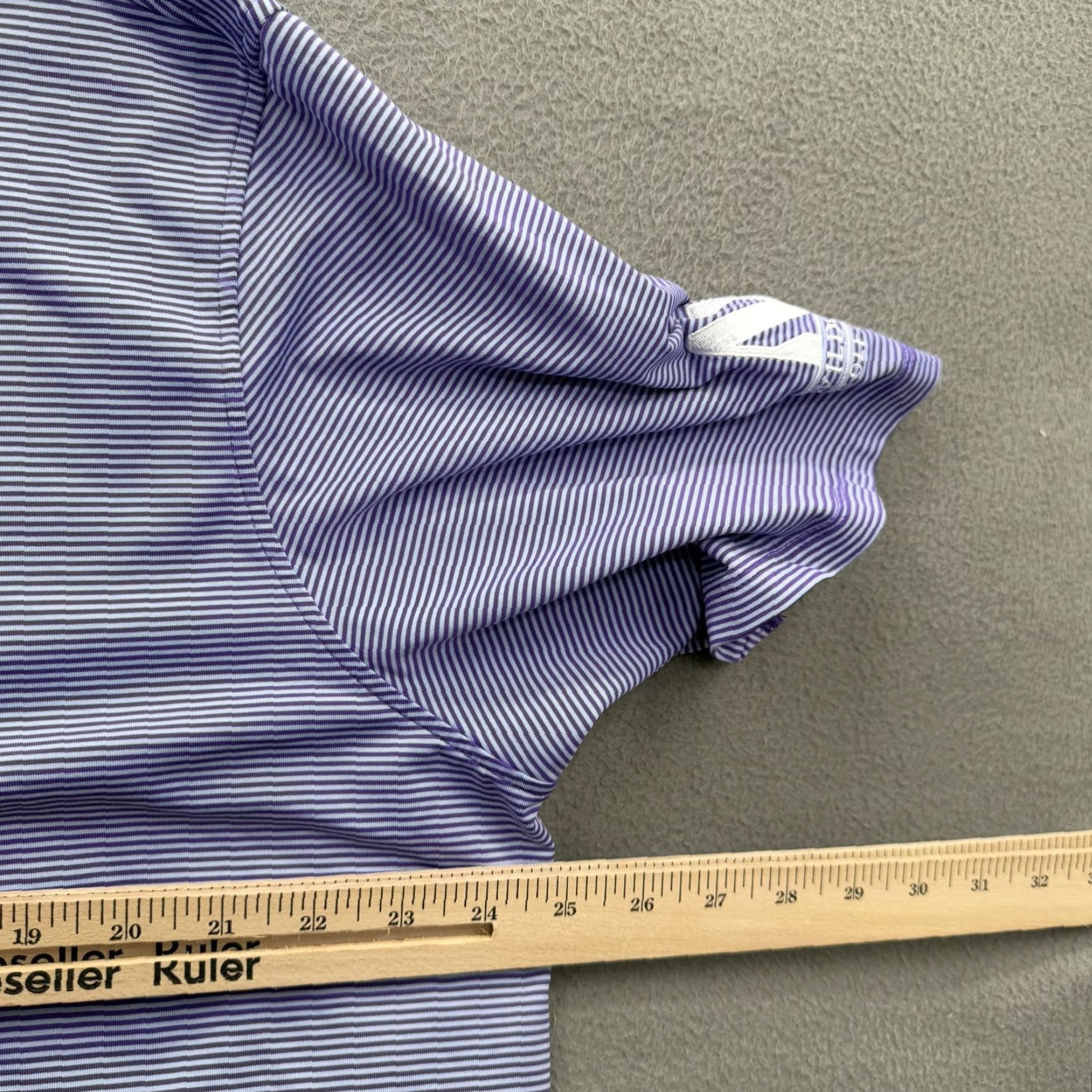 Vintage Greyson Polo Mens XL Purple Striped Collared Preppy Golf Golfing Performance Size US XL / EU 56 / 4 - 5 Thumbnail