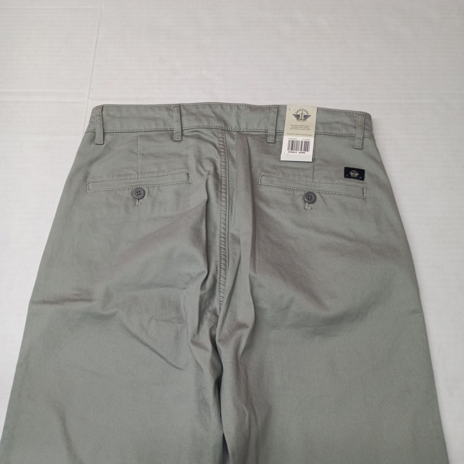 Dockers Dockers Original Chino Pants Mens 28x32 Gray Slim Fit Cotton Size US 28 / EU 44 - 9 Thumbnail