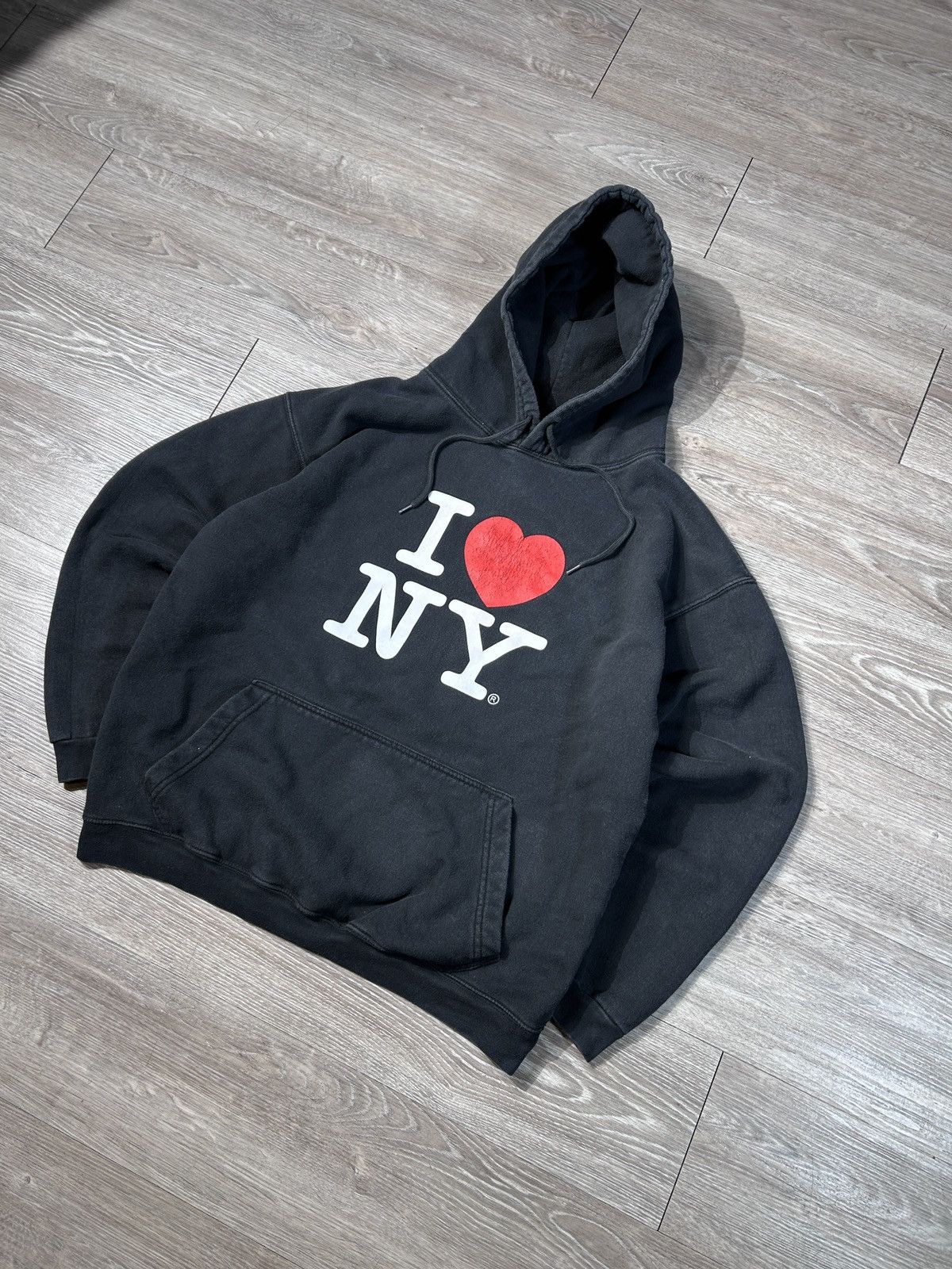 I Love NY × Vintage VINTAGE Y2K "I LOVE NY" HOODIE Size US XL / EU 56 / 4 - 2 Thumbnail