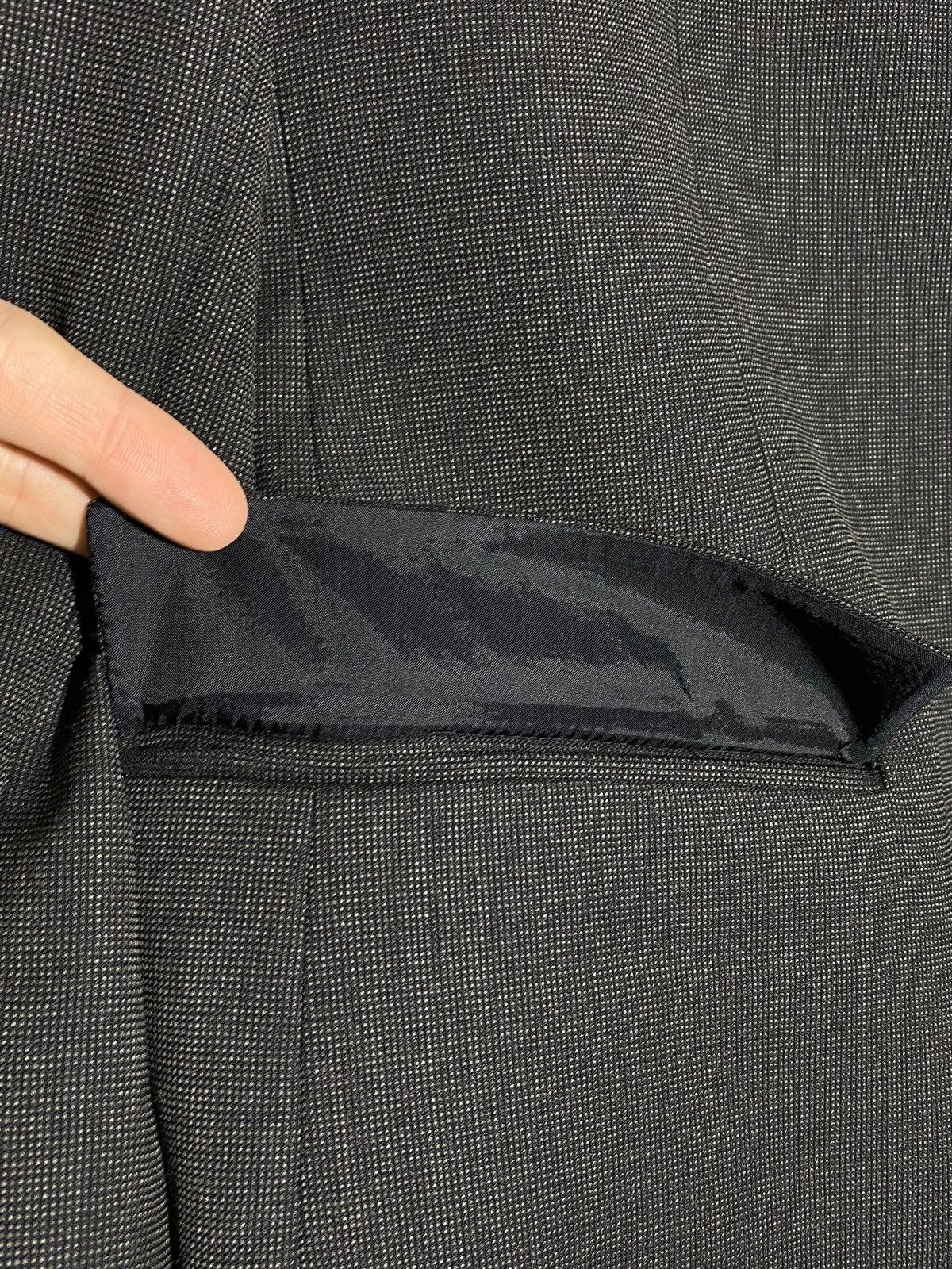 Emporio Armani Emporio Armani Green Line Black Velour Lapel Wool Blazer Size 54R - 14 Thumbnail