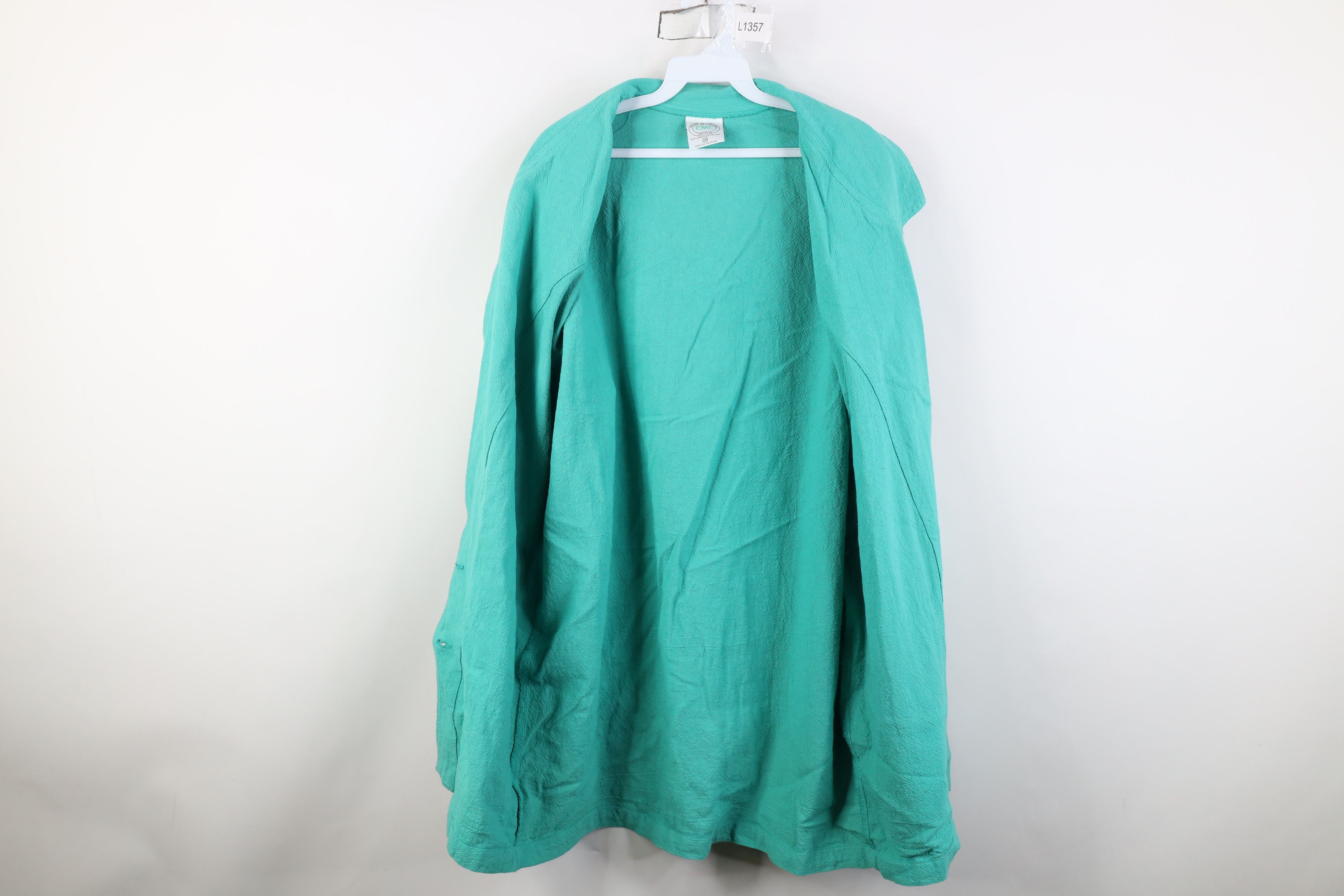 Vintage Vintage 90s Streetwear Fit Gauzy Cotton Blazer Jacket USA Size XS / US 0-2 / IT 36-38 - 11 Thumbnail