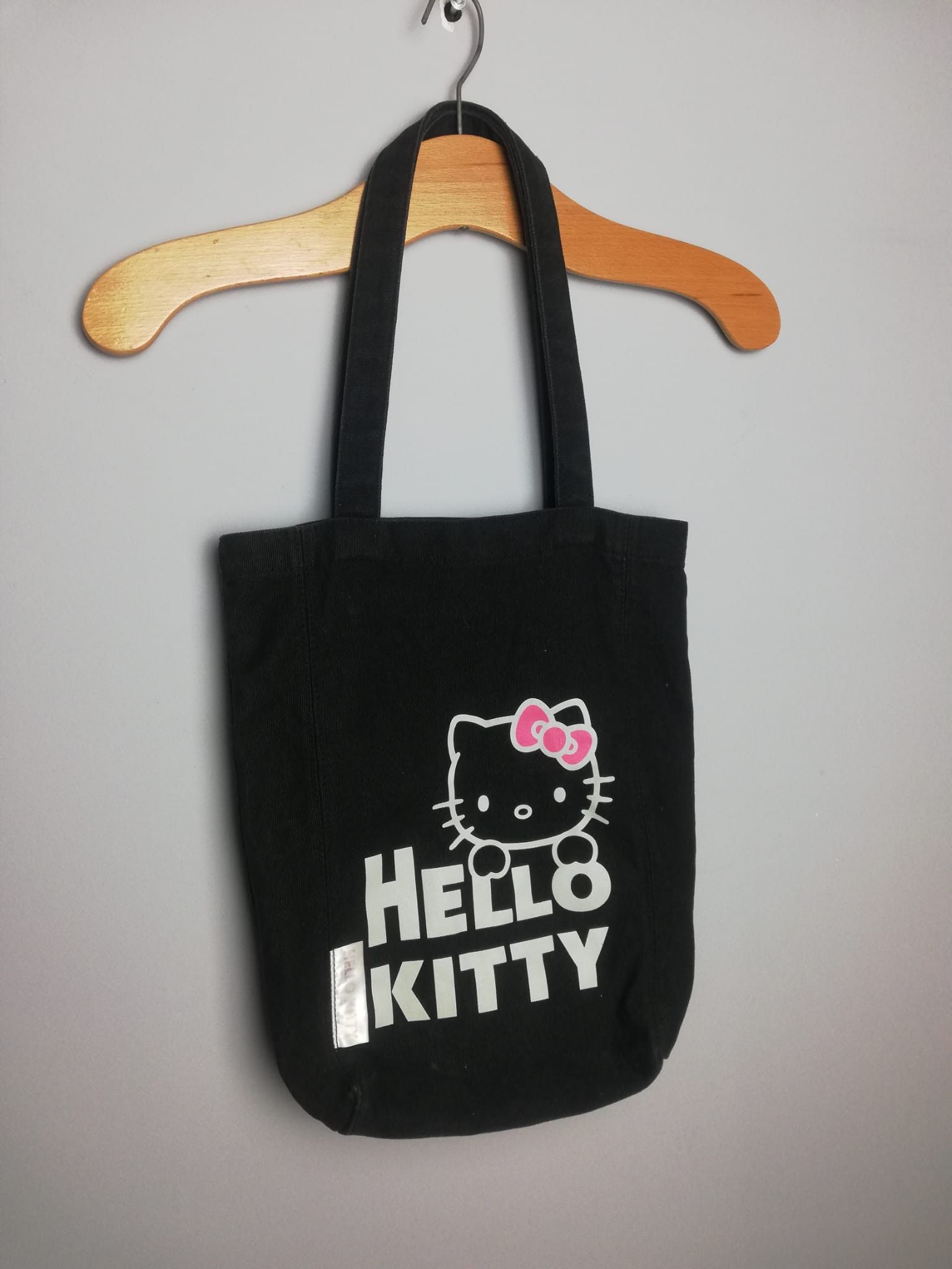 Anime × Japanese Brand × Vintage Hello Kitty y2k Tote Bag Black 2007 RARE Size ONE SIZE - 3 Thumbnail