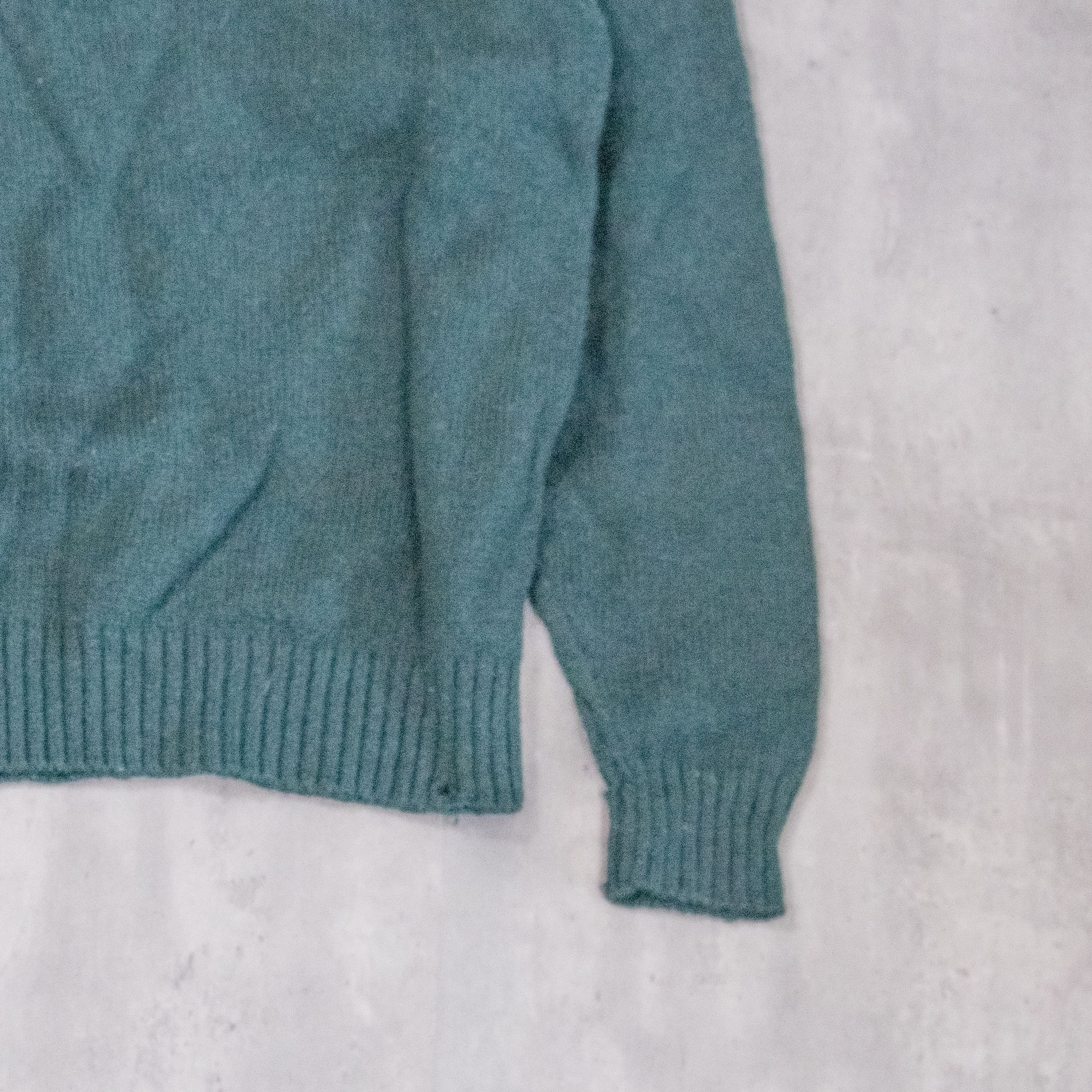 Vintage Vintage 1990's Distressed Green Kurt Cobin Style Crewneck Size US M / EU 48-50 / 2 - 9 Thumbnail