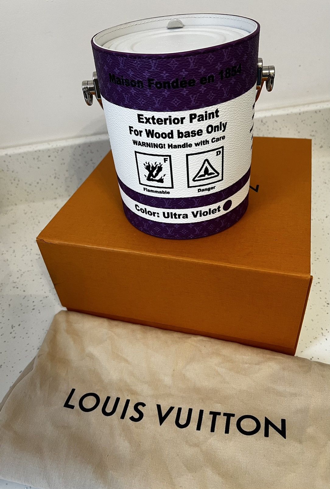 Louis Vuitton Louis Vuitton FW22 Virgil Abloh Paint Can Purple Size ONE SIZE - 6 Thumbnail