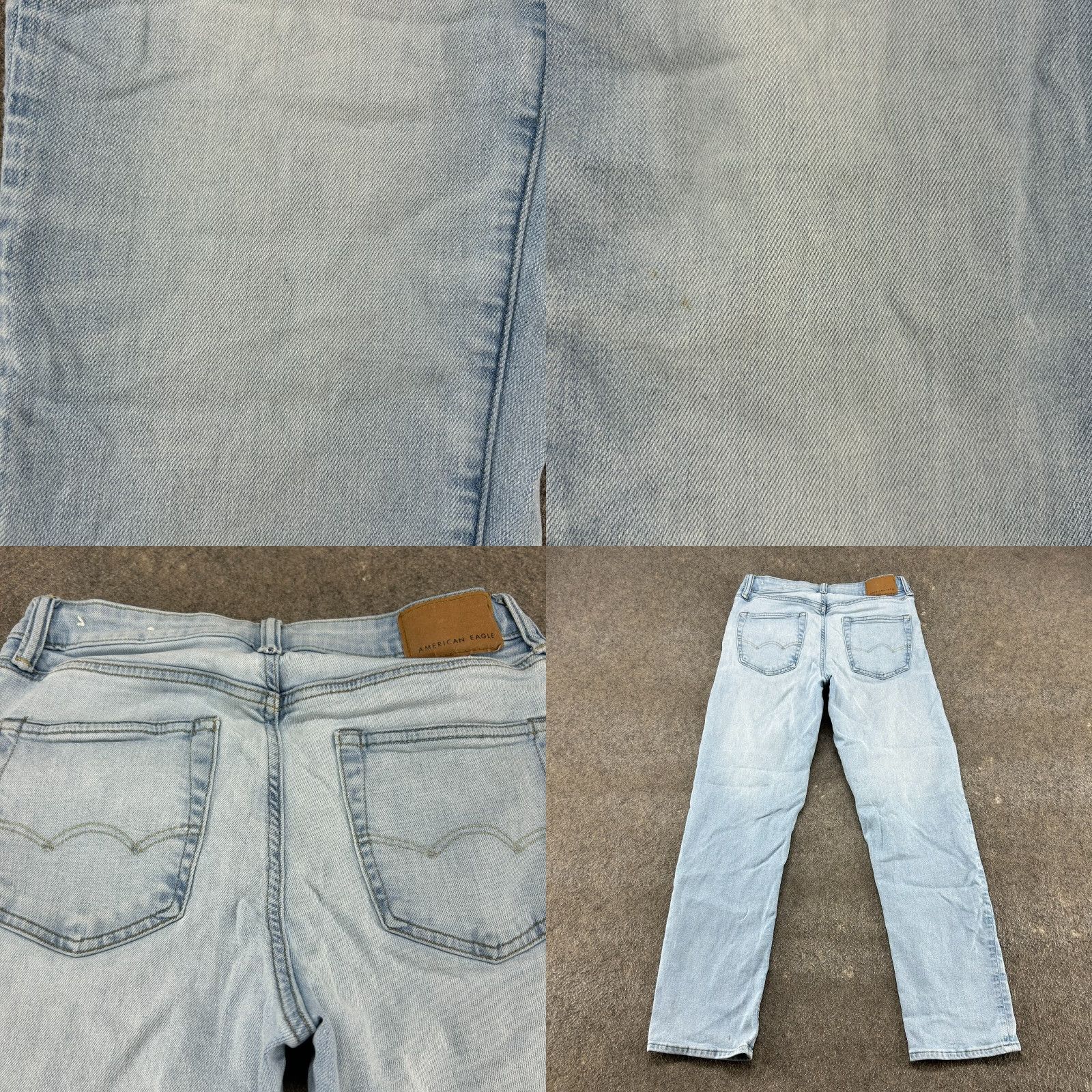 American Eagle Outfitters American Eagle Outfitters Jeans Jeans 29x30 Blue Straight Athletic Light Wash Distressed 5-Pocket Mens Boys? Size US 29 - 8 Thumbnail