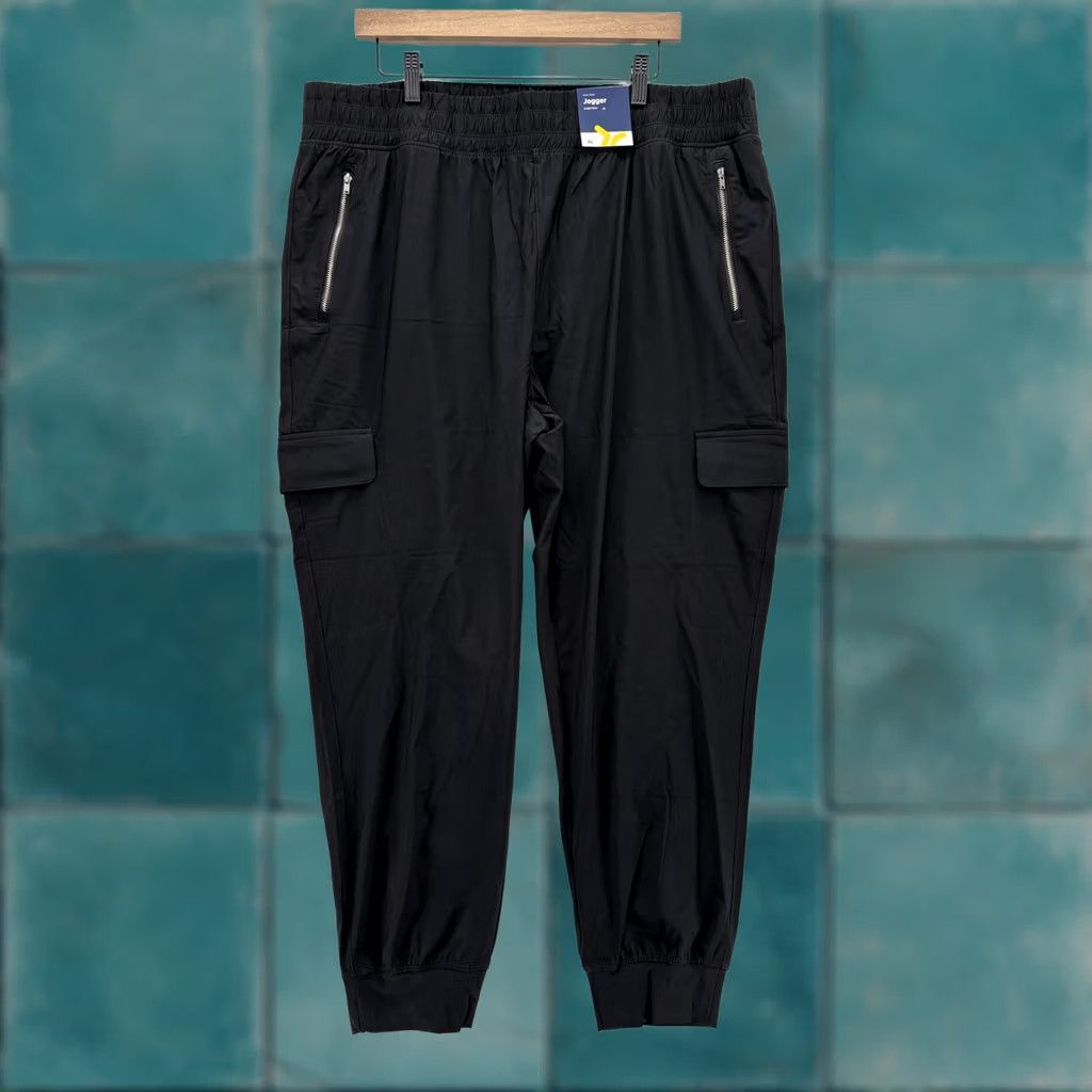 Old Navy Old Navy Go-Dry Jogger Pants Womens XL Black Zip Pockets Gym Size 40" / US 18 - 1 Thumbnail
