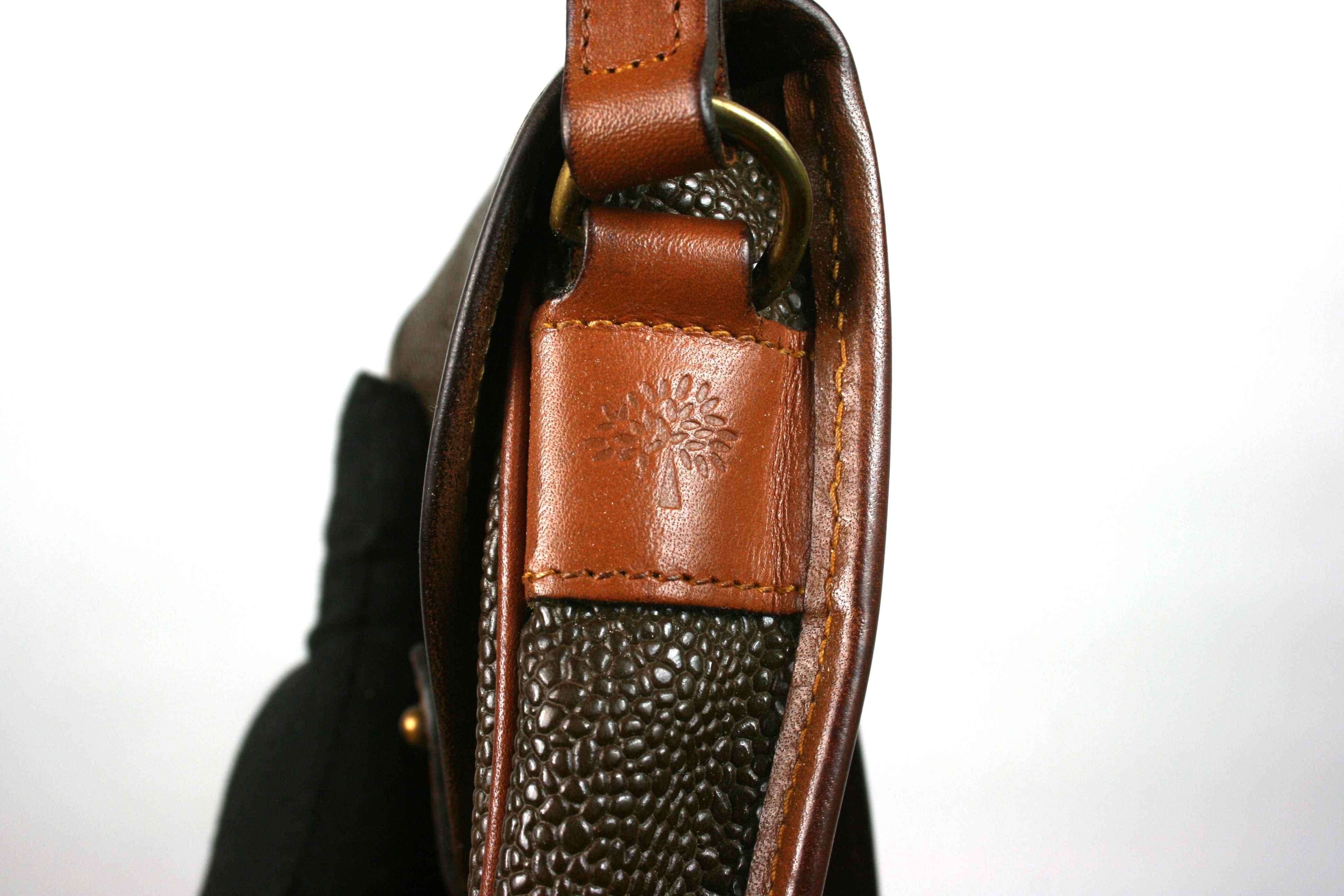 Mulberry 90S Leather Crossbody Mini Saddle Oval Bag Vintage Size ONE SIZE - 7 Thumbnail