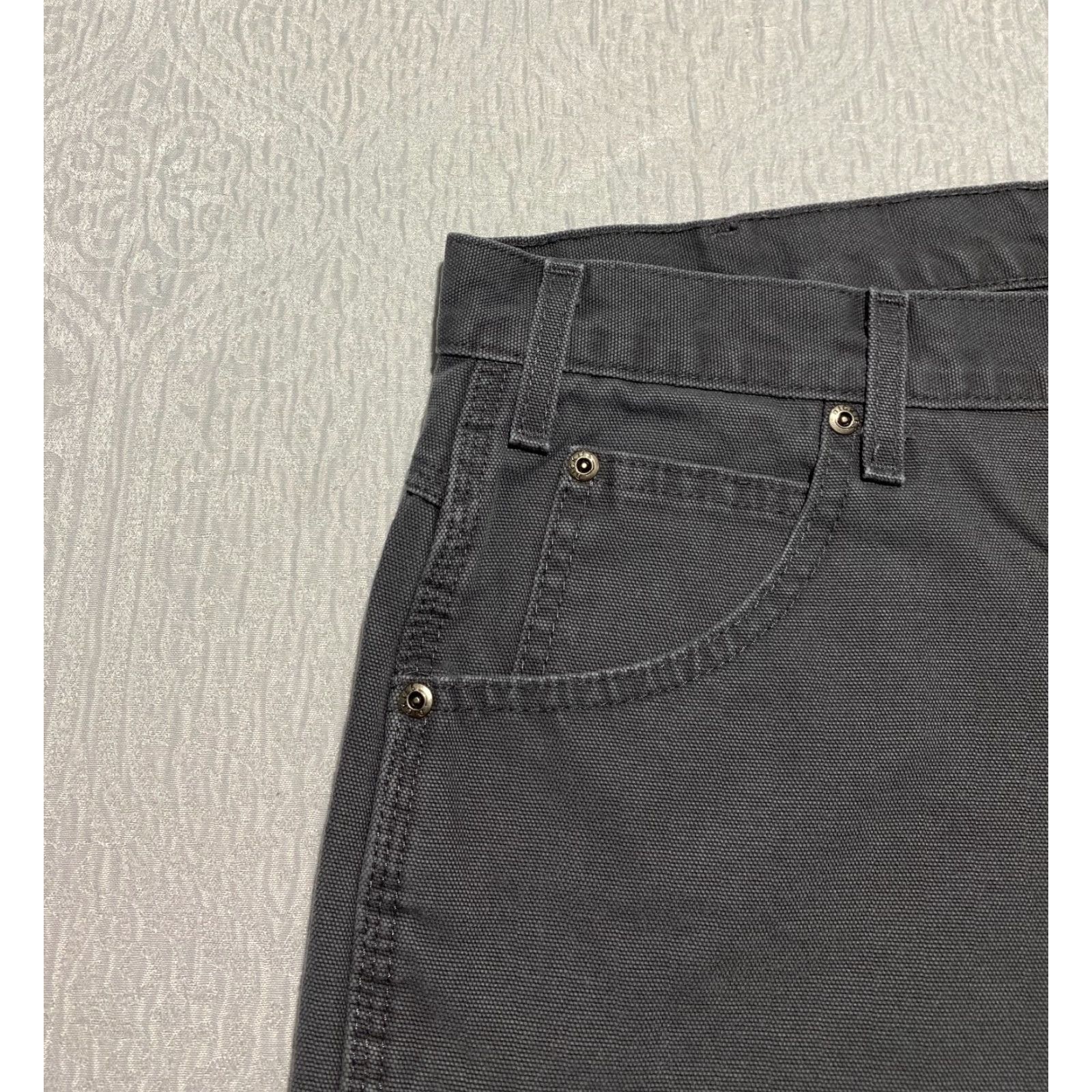 Dickies Dickies Carpenter Work Pants Men's 36×30 Gray | 5-Pocket Design | Relaxed Fit | Canvas Cotton Workwear Pants Size US 36 / EU 52 - 4 Thumbnail