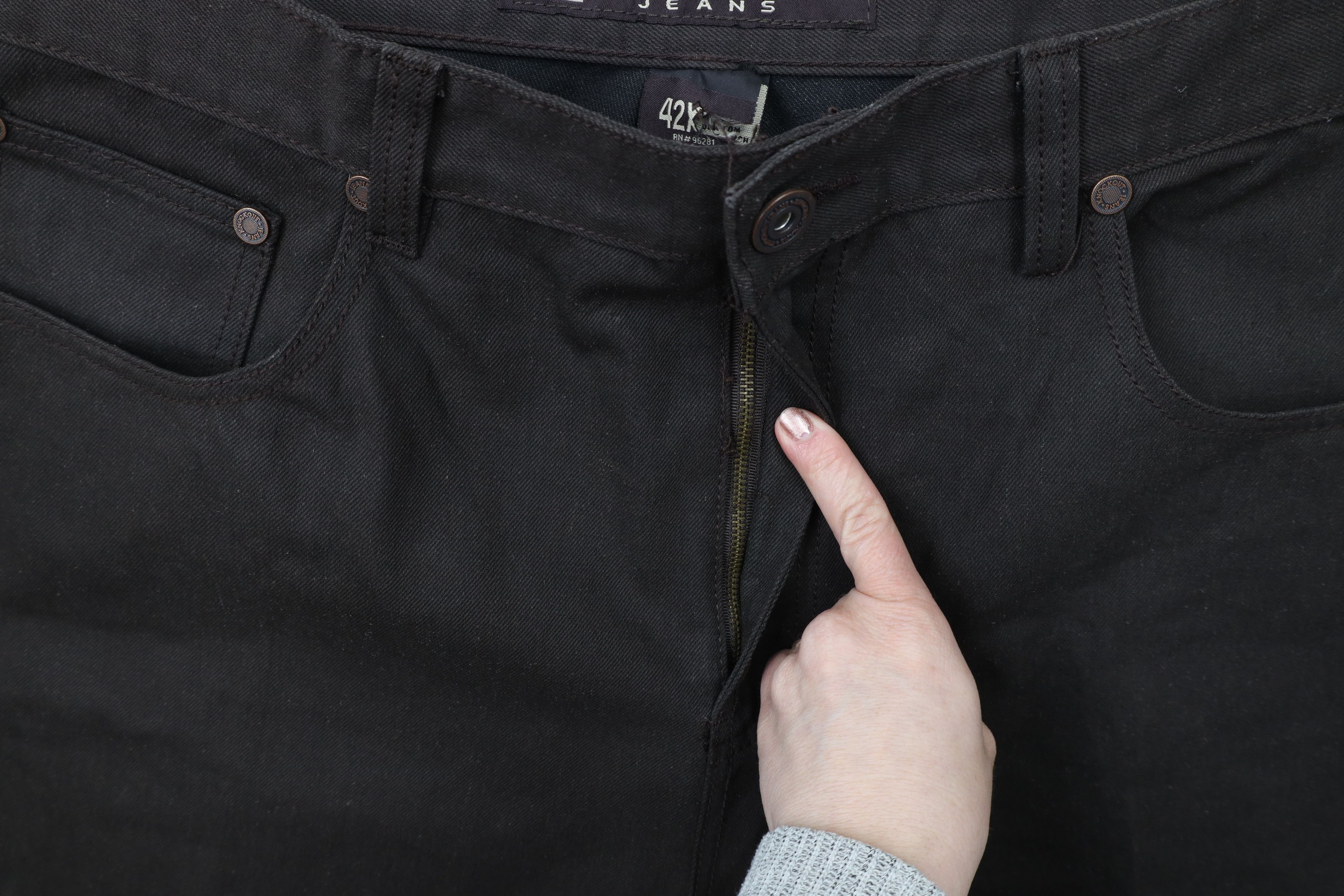 Vintage Vintage 90s Y2K Streetwear Waxed Cotton Baggy Wide Leg Jeans Size US 42 / EU 58 - 8 Thumbnail