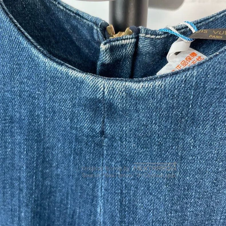 Louis Vuitton Louis Vuitton Denim Dress Size XS / US 0-2 / IT 36-38 - 5 Thumbnail