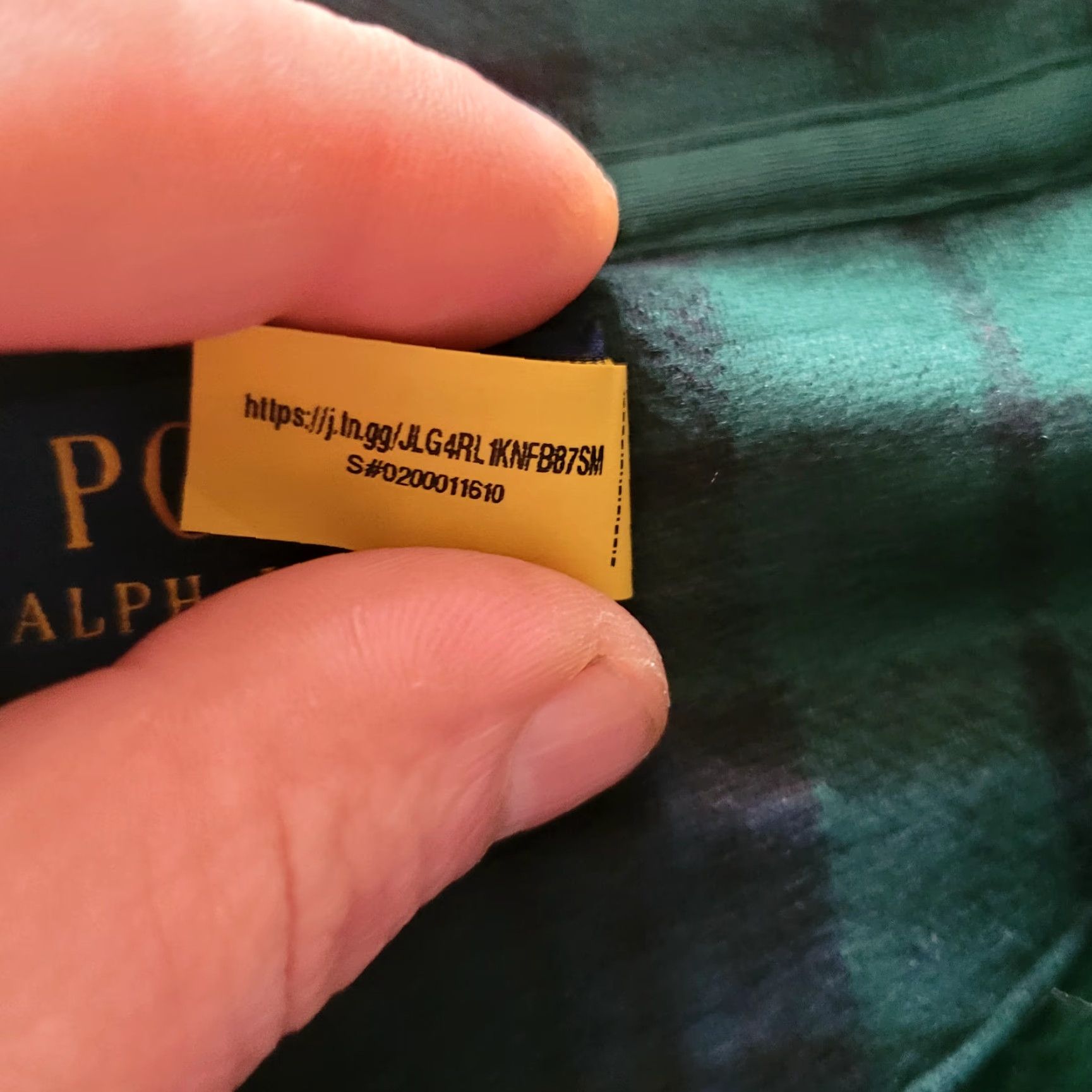 Polo Ralph Lauren Vintage Polo Ralph Lauren Shawl Collar Sweatshirt Green Check Tartan – Size M – Men Size US M / EU 48-50 / 2 - 7 Thumbnail