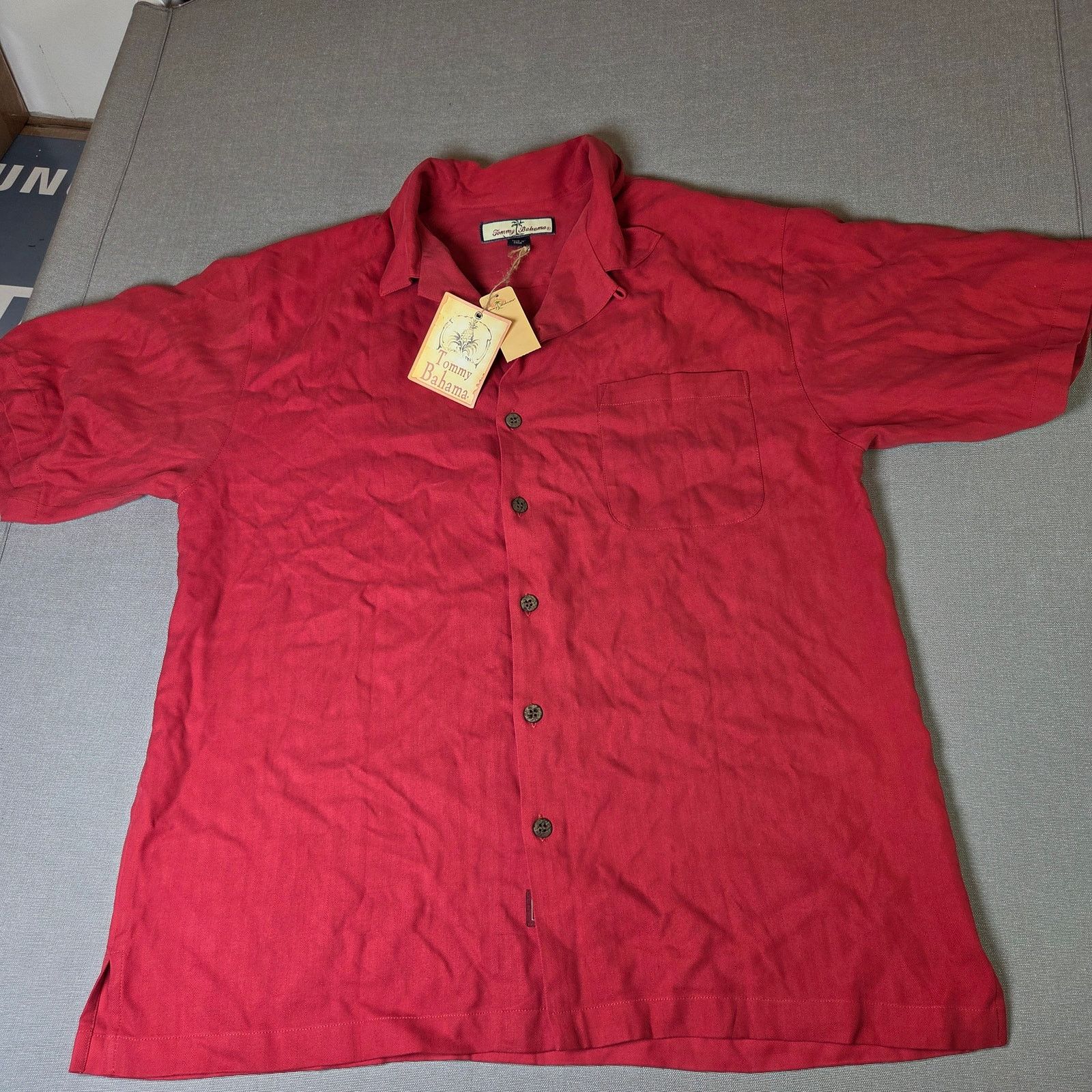 Tommy Bahama Tommy Bahama Poker Pirate Silk Shirt Size L Size US L / EU 52-54 / 3 - 2 Thumbnail