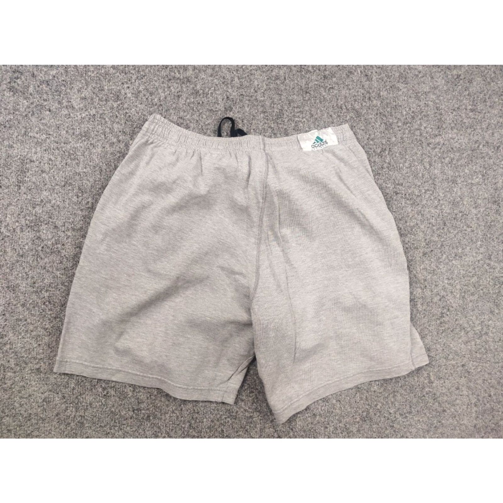 Adidas VINTAGE Adidas Equipment logo Gray Cotton Shorts with Pockets Drawstring – Men M, 32, 90s, Summer, Activewear Size US 31 - 6 Thumbnail