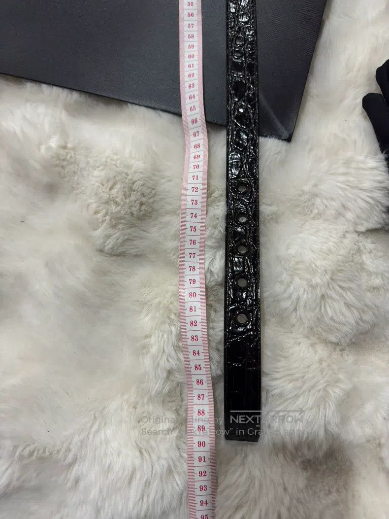 Saint Laurent Paris Saint Laurent Paris size 75 Large Embossed Belt Size ONE SIZE - 9 Thumbnail