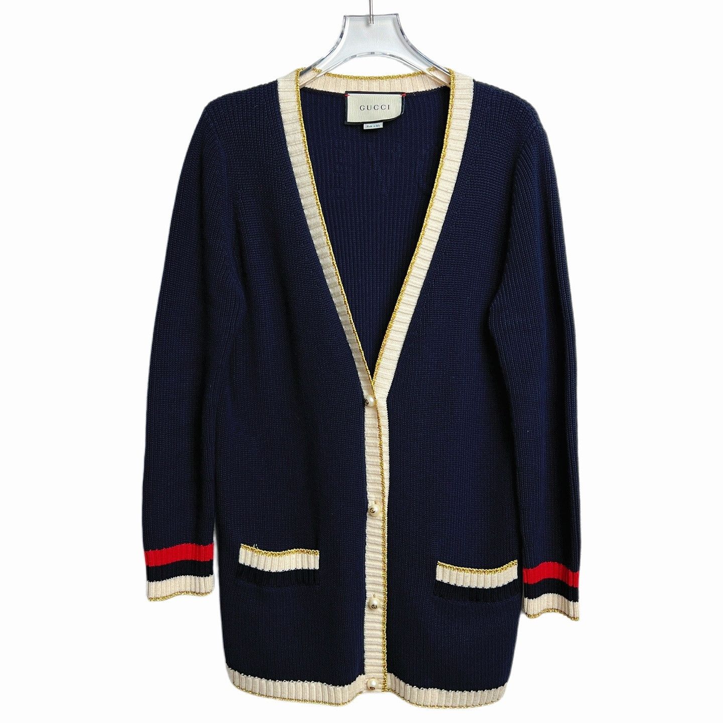Gucci Gucci Loved Wool Knit Cardigan Size XS Size XS / US 0-2 / IT 36-38 - 1 Thumbnail