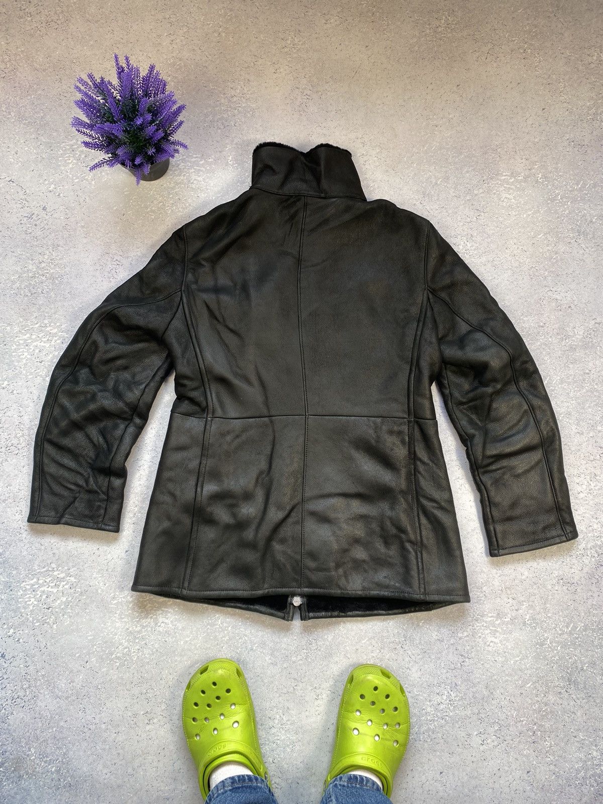 Hugo Boss × Leather Luxury Black Hugo Boss Women’s Leather Coat Size USA 8 Size M / US 6-8 / IT 42-44 - 7 Thumbnail