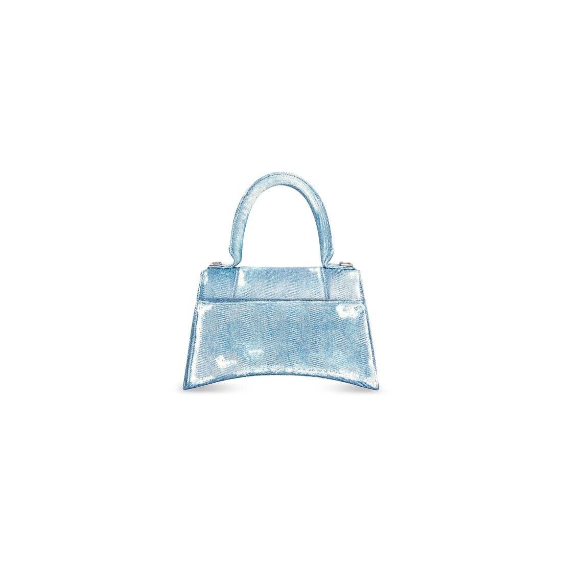 Balenciaga o1mt1gz0525 Size: OS / Hourglass Small Handbag Denim Size ONE SIZE - 5 Thumbnail