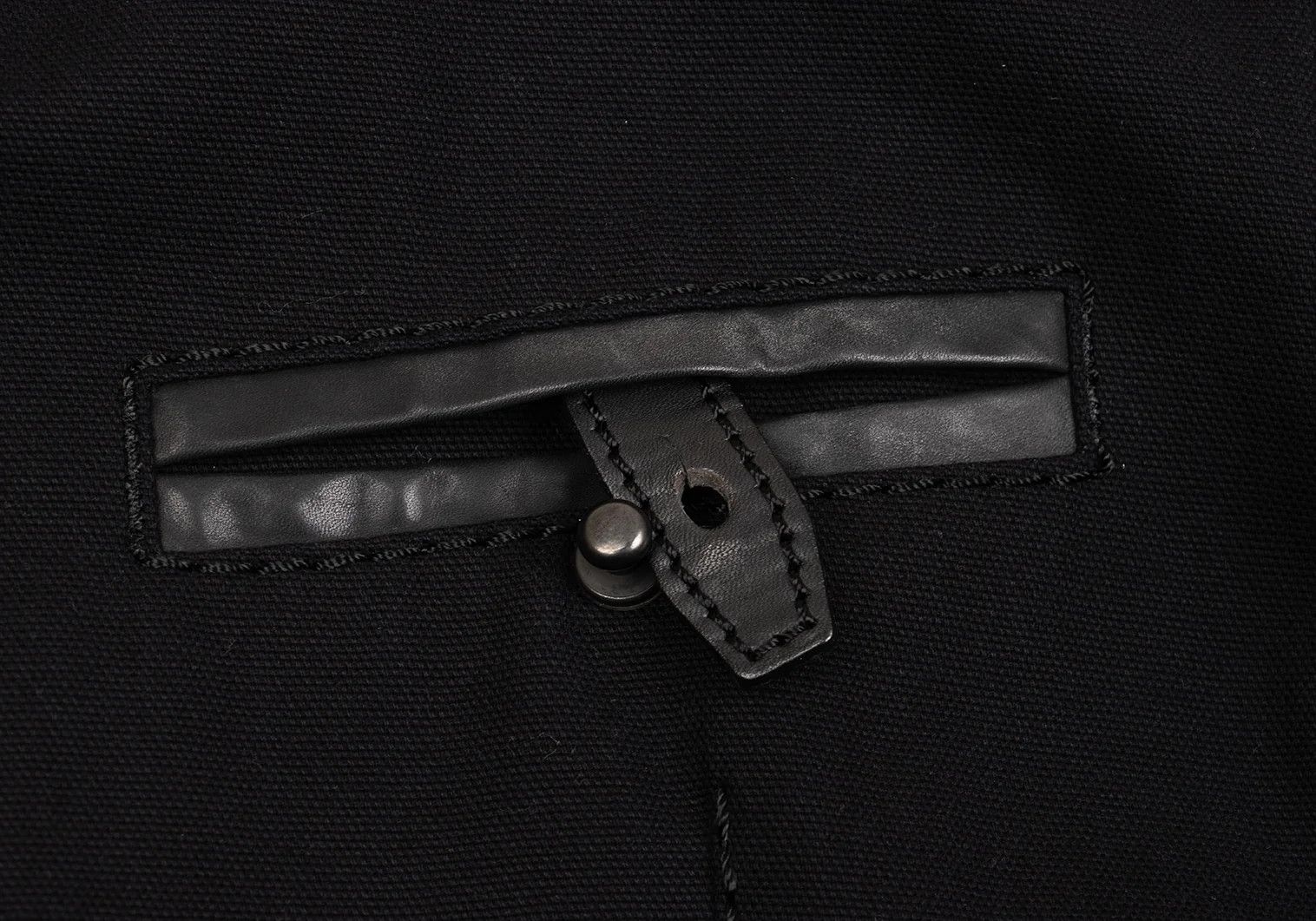 Issey Miyake Leather Piping Canvas Jacket in Black 2 Size US M / EU 48-50 / 2 - 17 Thumbnail