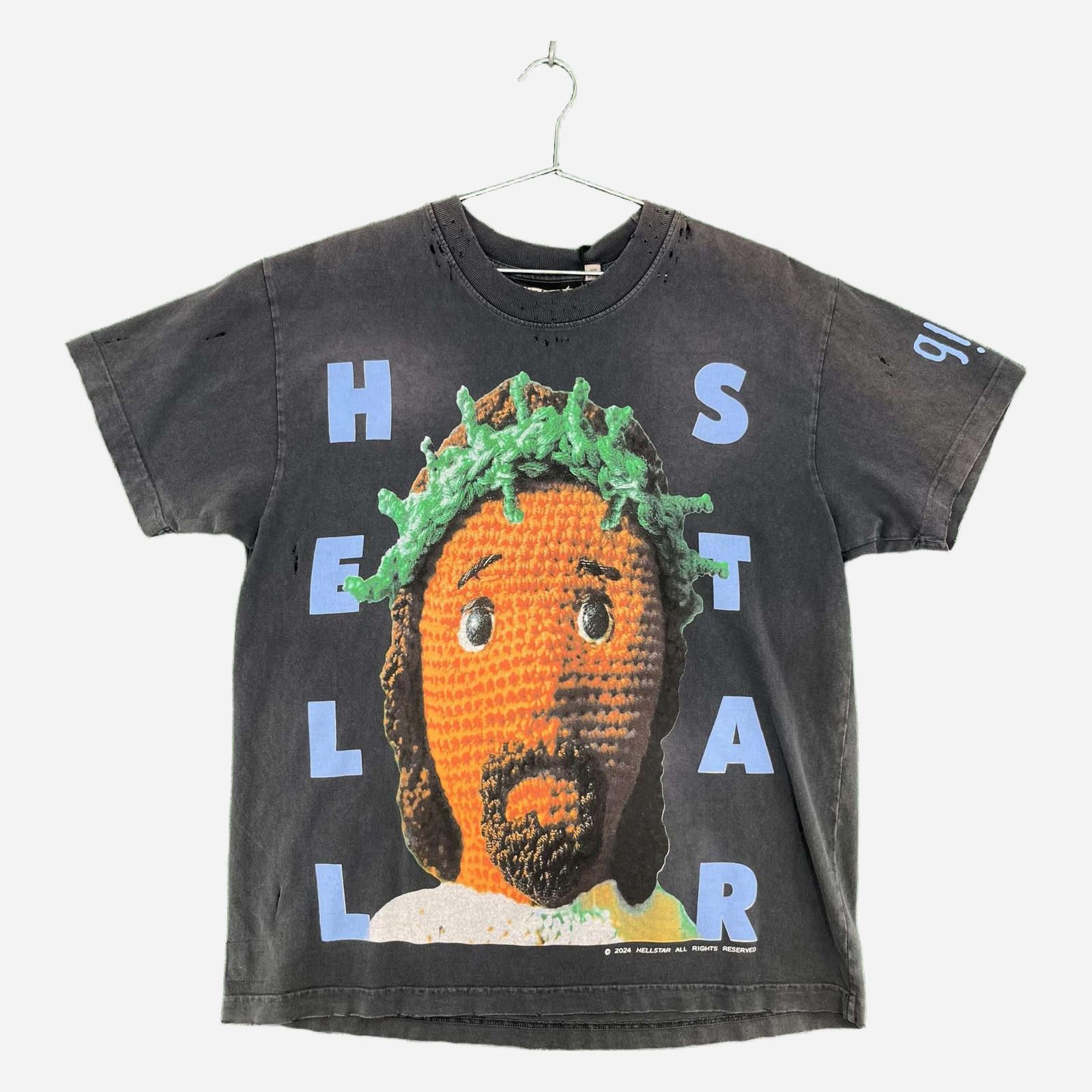 HELLSTAR Hellstar Crochet Jesus T-Shirt Black Size US S / EU 44-46 / 1 - 1 Thumbnail