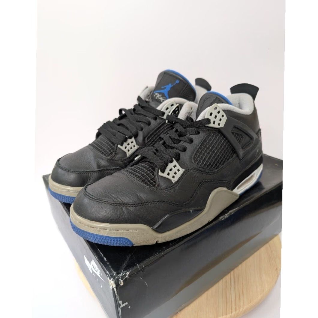 Jordan Brand Nike Jordan 4 Retro Motorsports Alternate 2017 Mens 12 Black Authentic Rep Box Size US 9 / EU 42 - 3 Thumbnail
