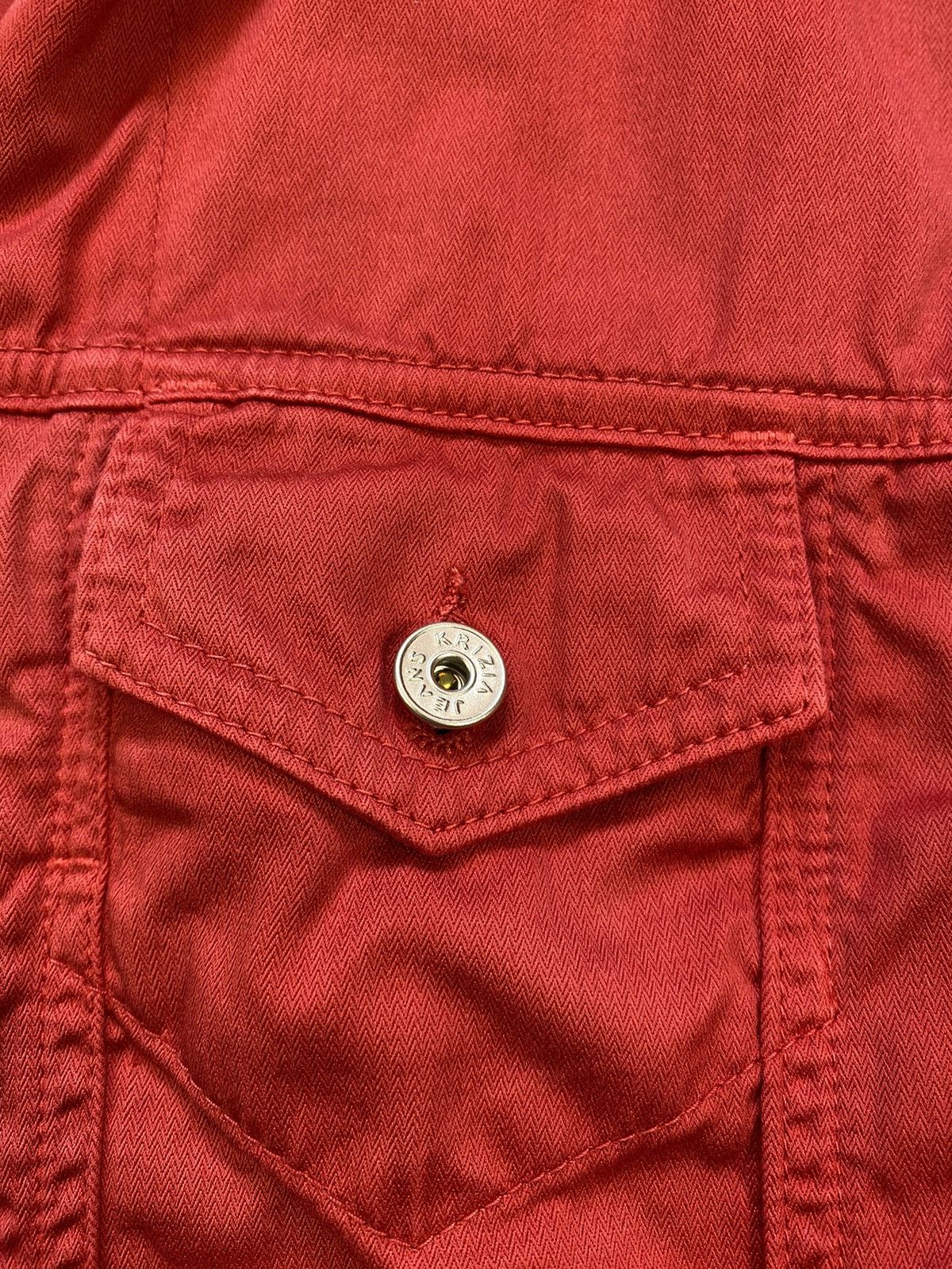 Krizia Krizia Jeans Women’s Red Light Overshot Jacket Size S / US 4 / IT 40 - 8 Thumbnail