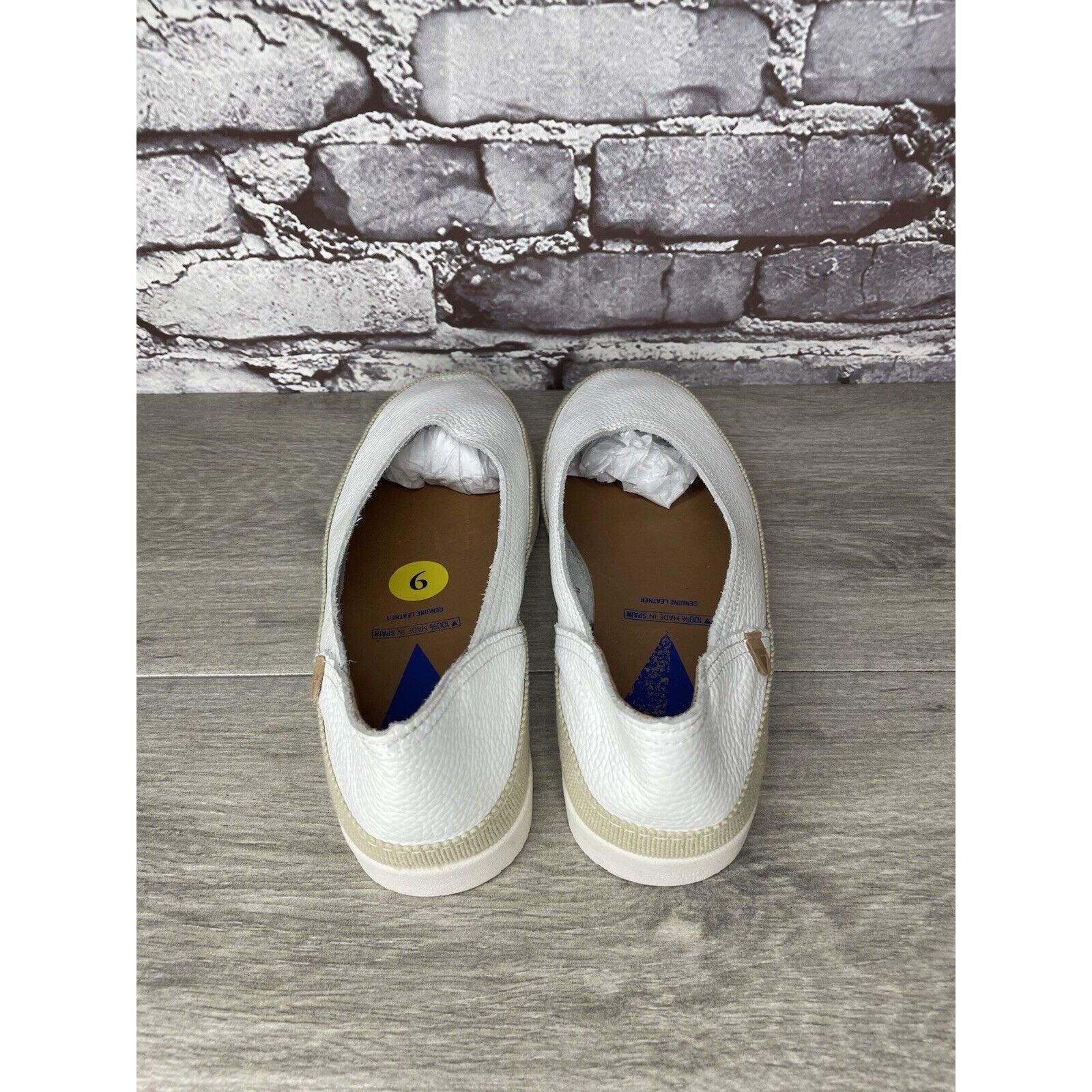 Other Verbenas White Leather Loafers Slip On Sneaker Casual Beach Size US 10 / IT 40 - 6 Thumbnail
