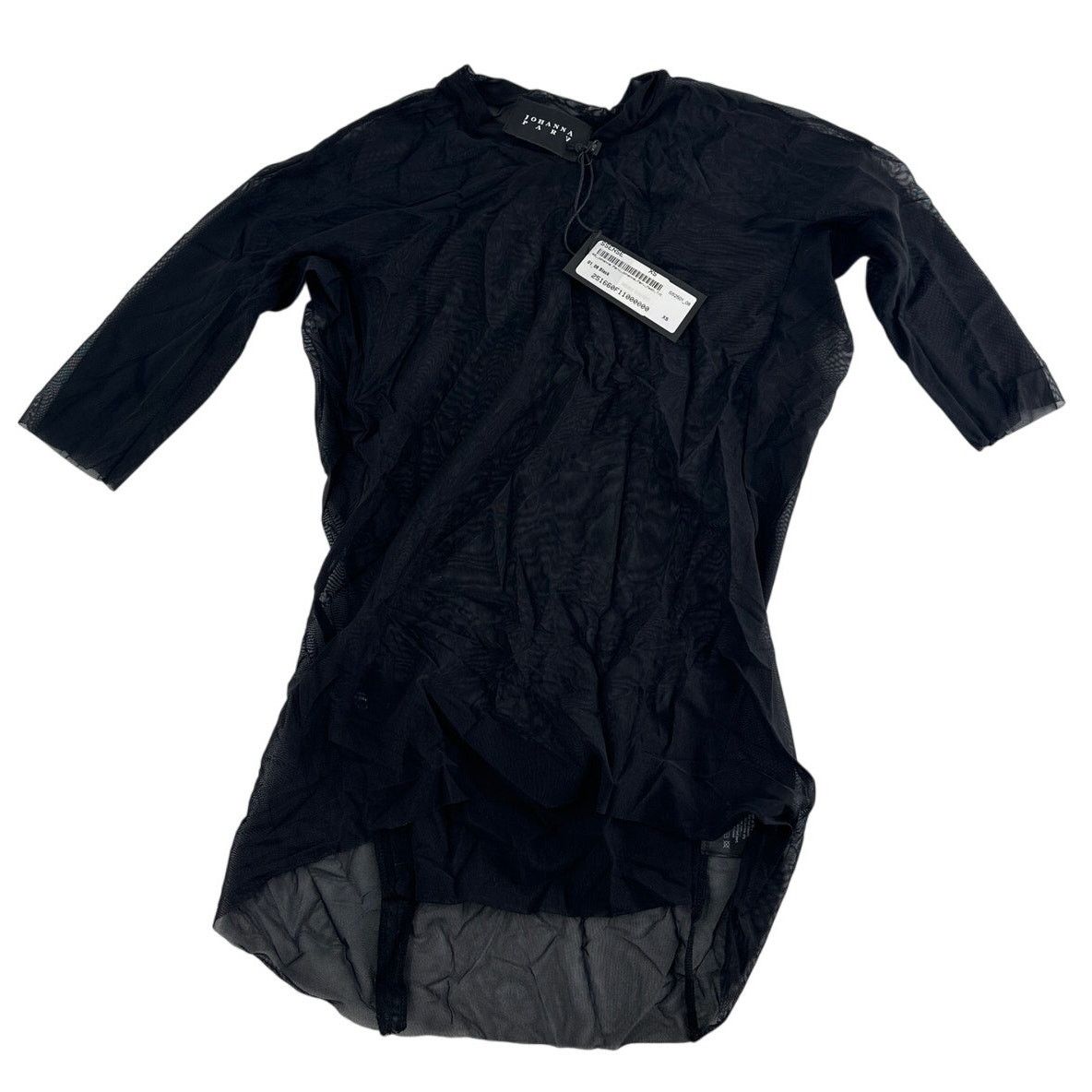 SSENSE Johanna Parv SSENSE Black Sheer Stretch Nylon Mesh Top XS Size XS / US 0-2 / IT 36-38 - 6 Thumbnail