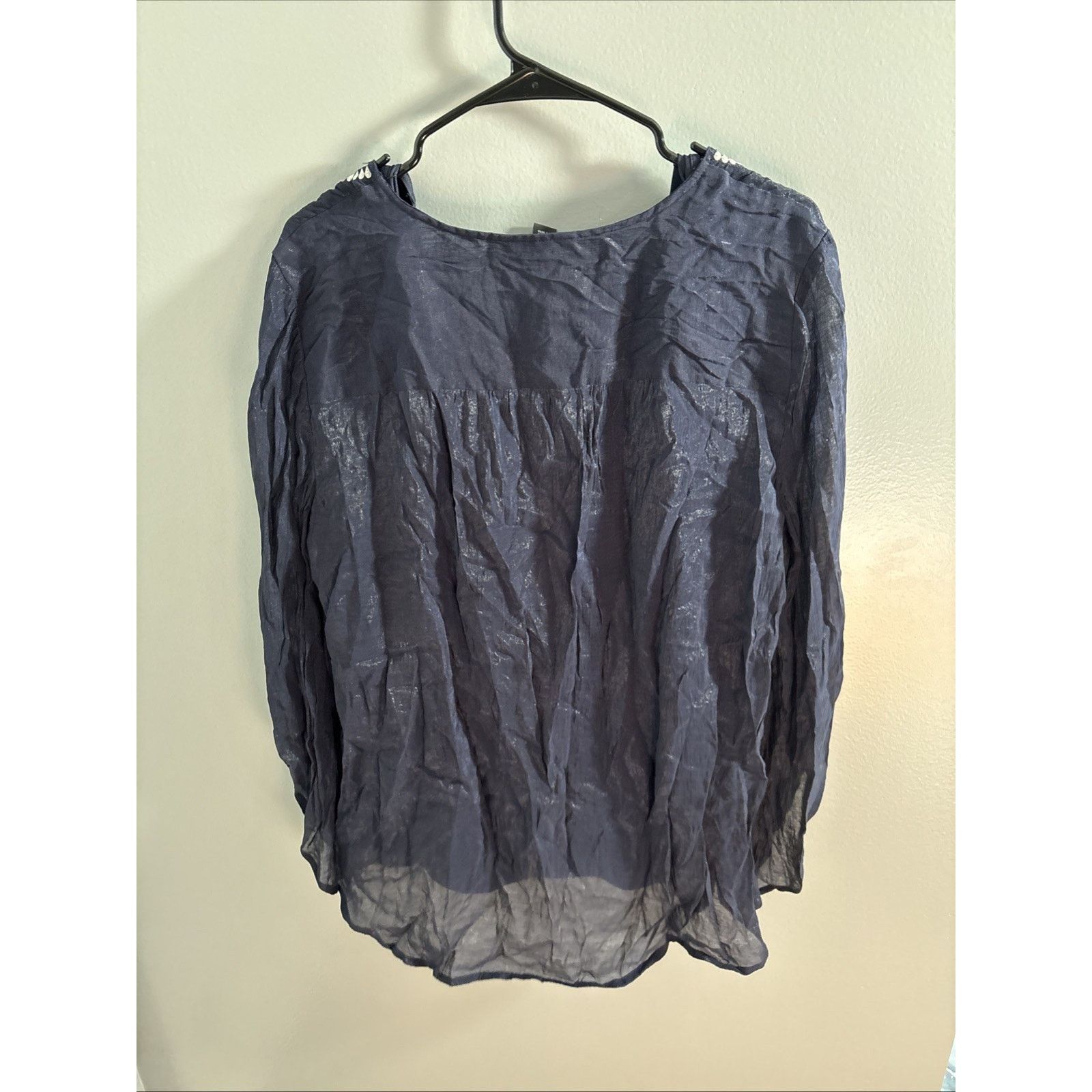 Alfani Alfani Blue Tunic Top Size 16 Size XL / US 12-14 / IT 48-50 - 3 Thumbnail