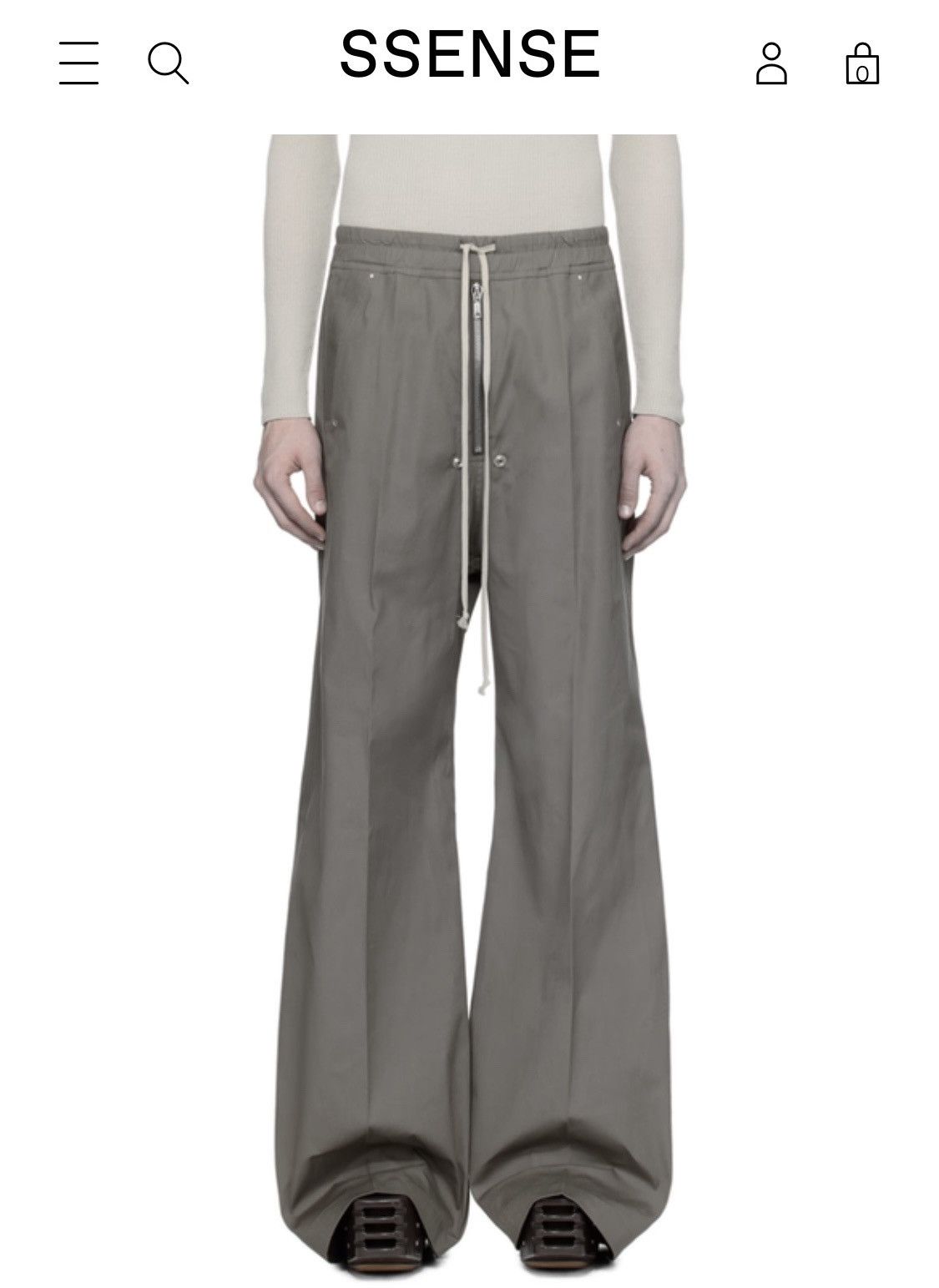Rick Owens FW22 REFLECTIVE BELA TROUSERS WIDE LEG SKI PANTS Size US 32 / EU 48 - 14 Thumbnail