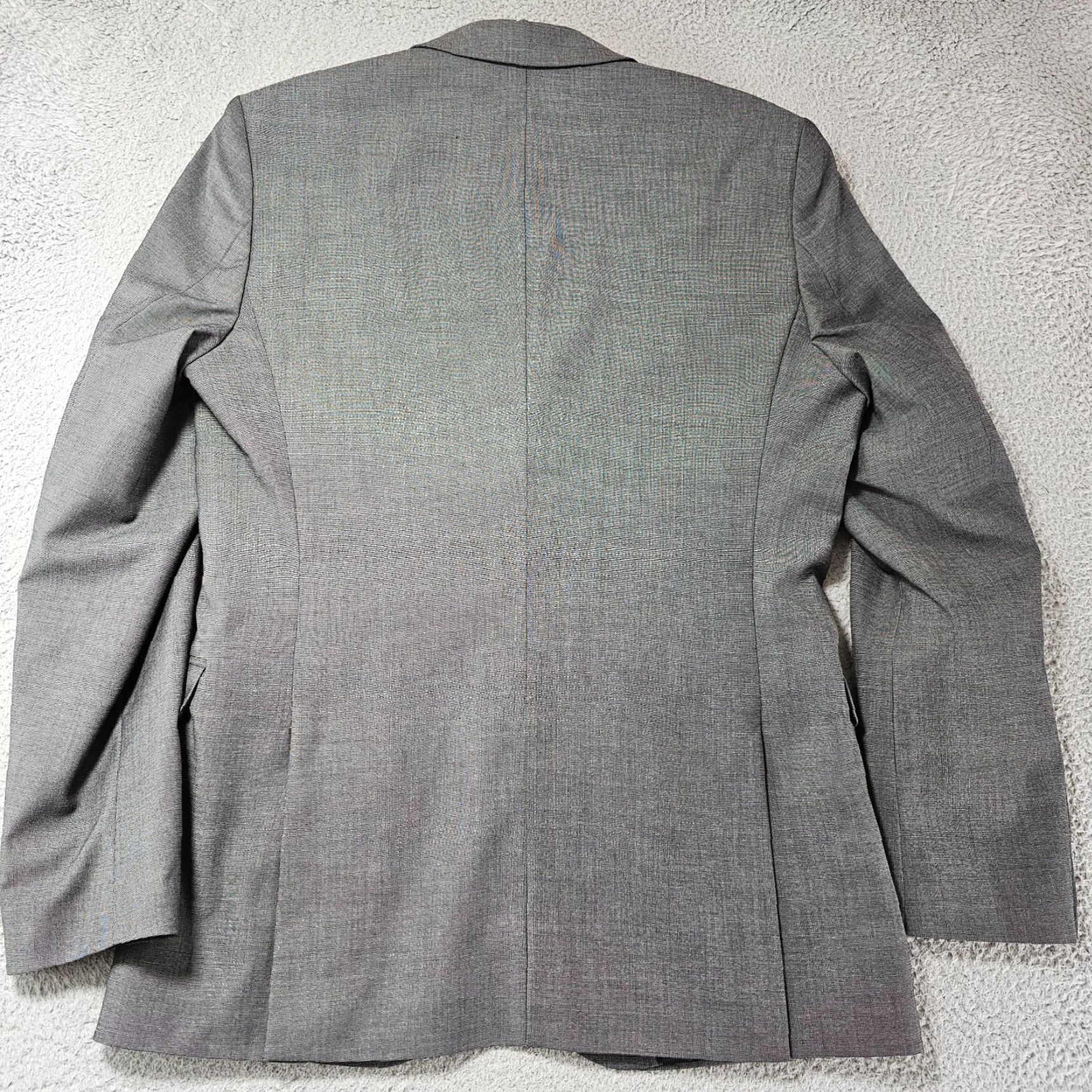 H&M H&M Blazer Mens 38R Grey Regular Fit Stretch Sport Coat 2 Button Suit Jacket Shirt? Size 38R - 7 Thumbnail