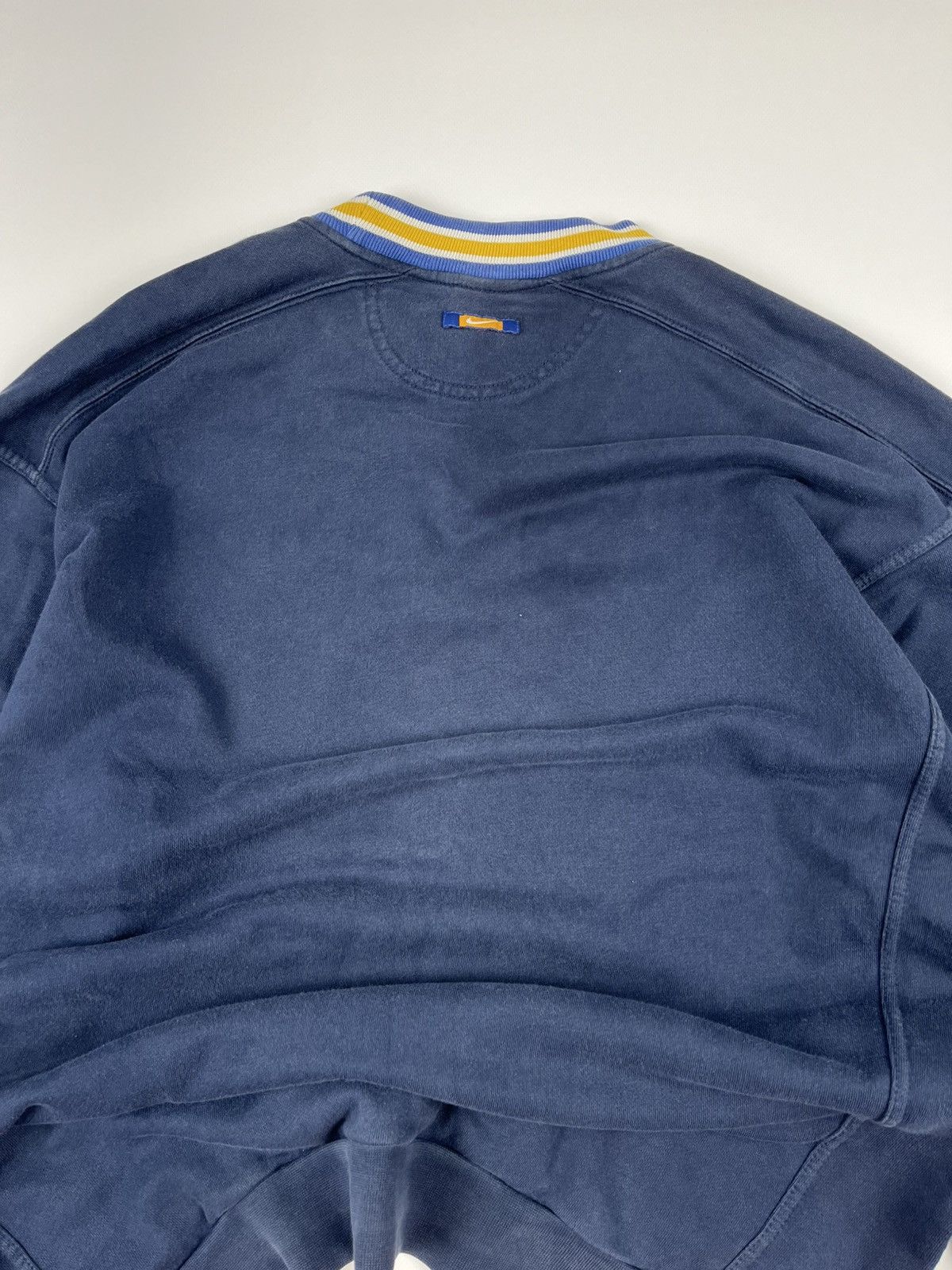 Nike × Vintage Vintage NIKE Distressed Faded Big Logo Boxy Baggy Sweatshirt Size US L / EU 52-54 / 3 - 2 Thumbnail