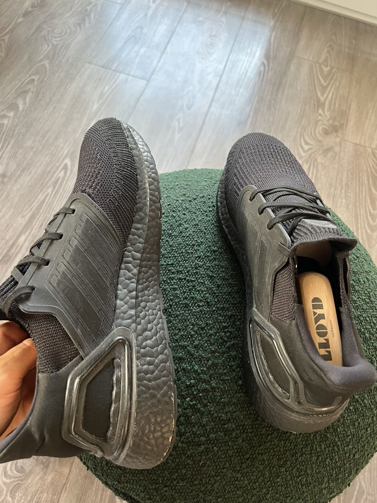 Adidas × Designer ‼️Adidas Utraboost Primeblue Triple Black Knit Sneakers‼️ Size US 10.5 / EU 43-44 - 21 Thumbnail