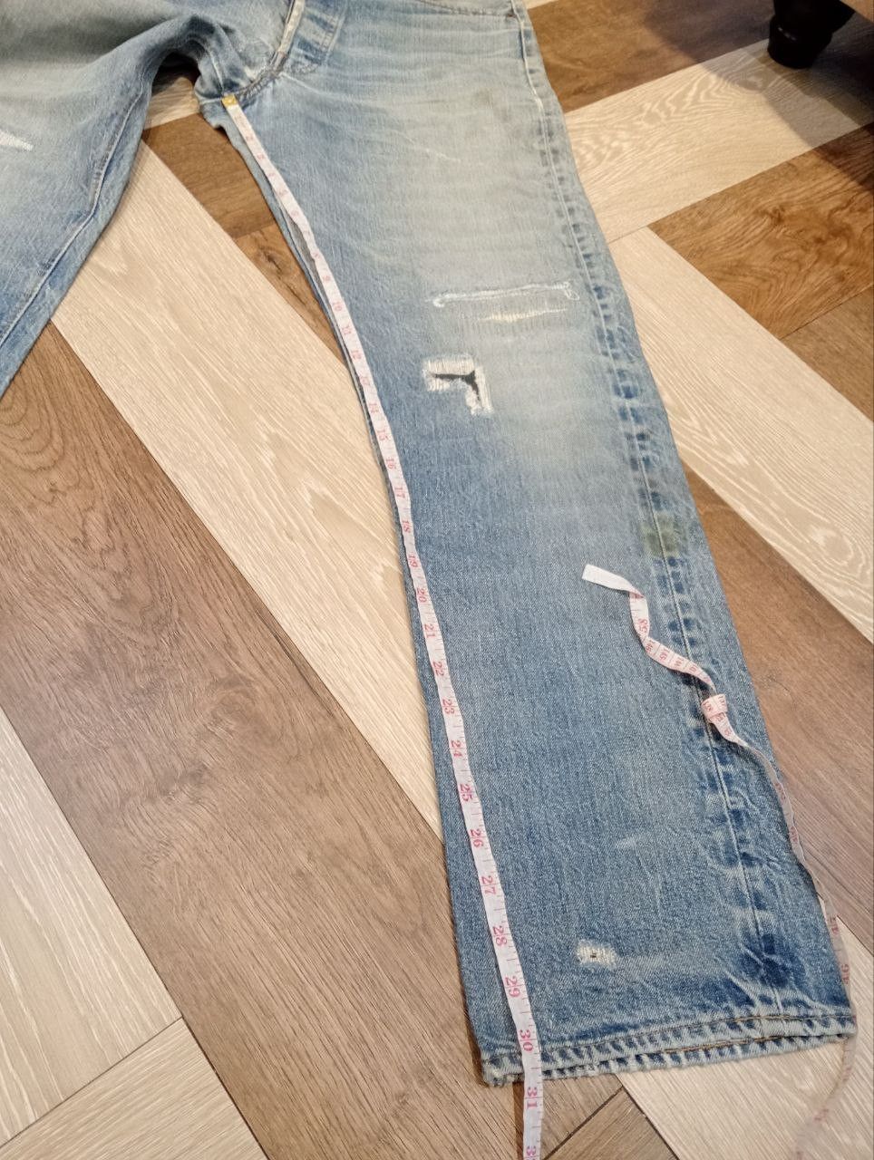 Levi's LEVI'S VINTAGE 501 REDLINE TOP #6 SELVEDGE DISTRESSED DENIM Size US 34 / EU 50 - 21 Thumbnail