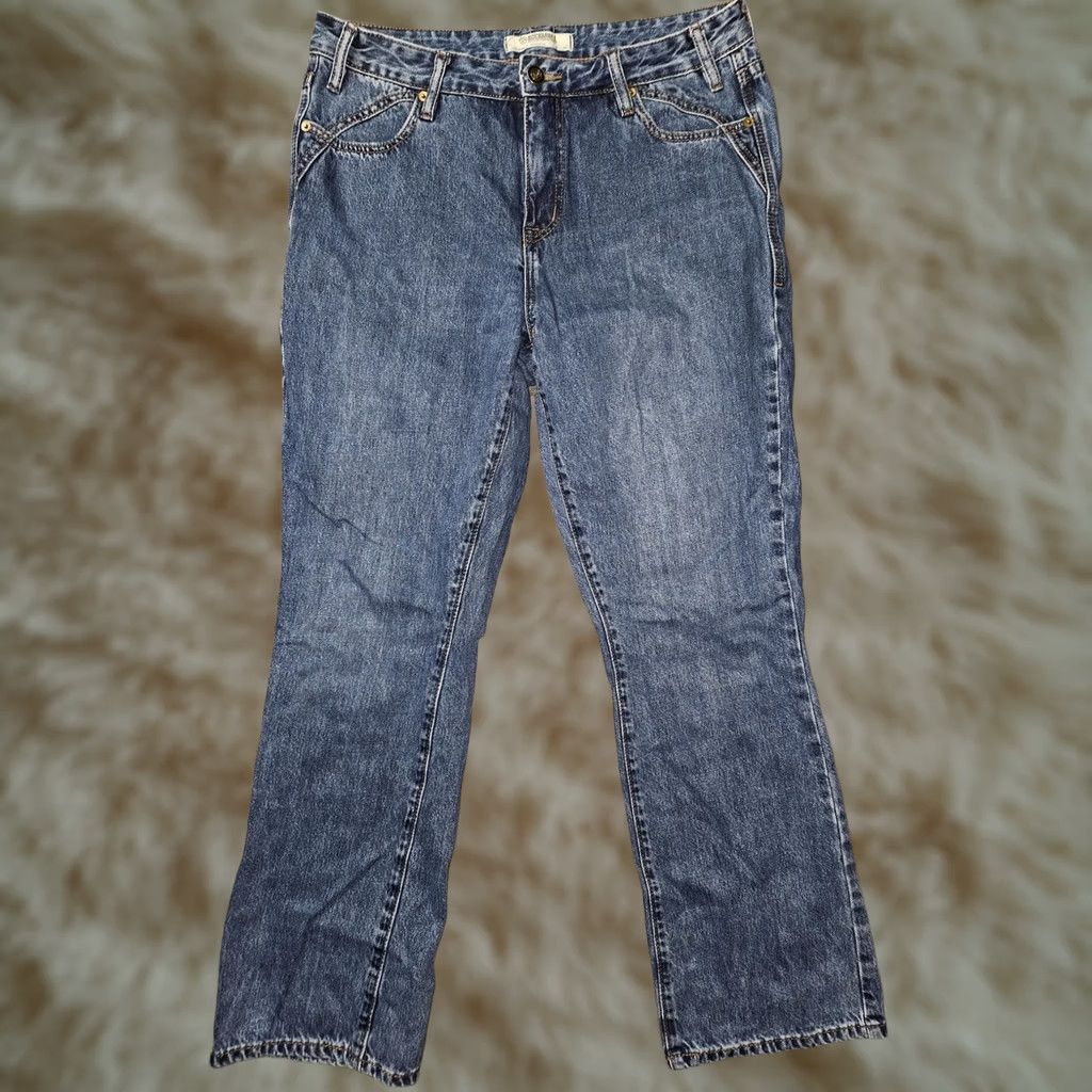 Vintage Rock & Roll Denim Jeans Womens 31x32 Blue Medium Wash High Rise Bootcut Size 24" / US 00 / IT 34 - 1 Thumbnail