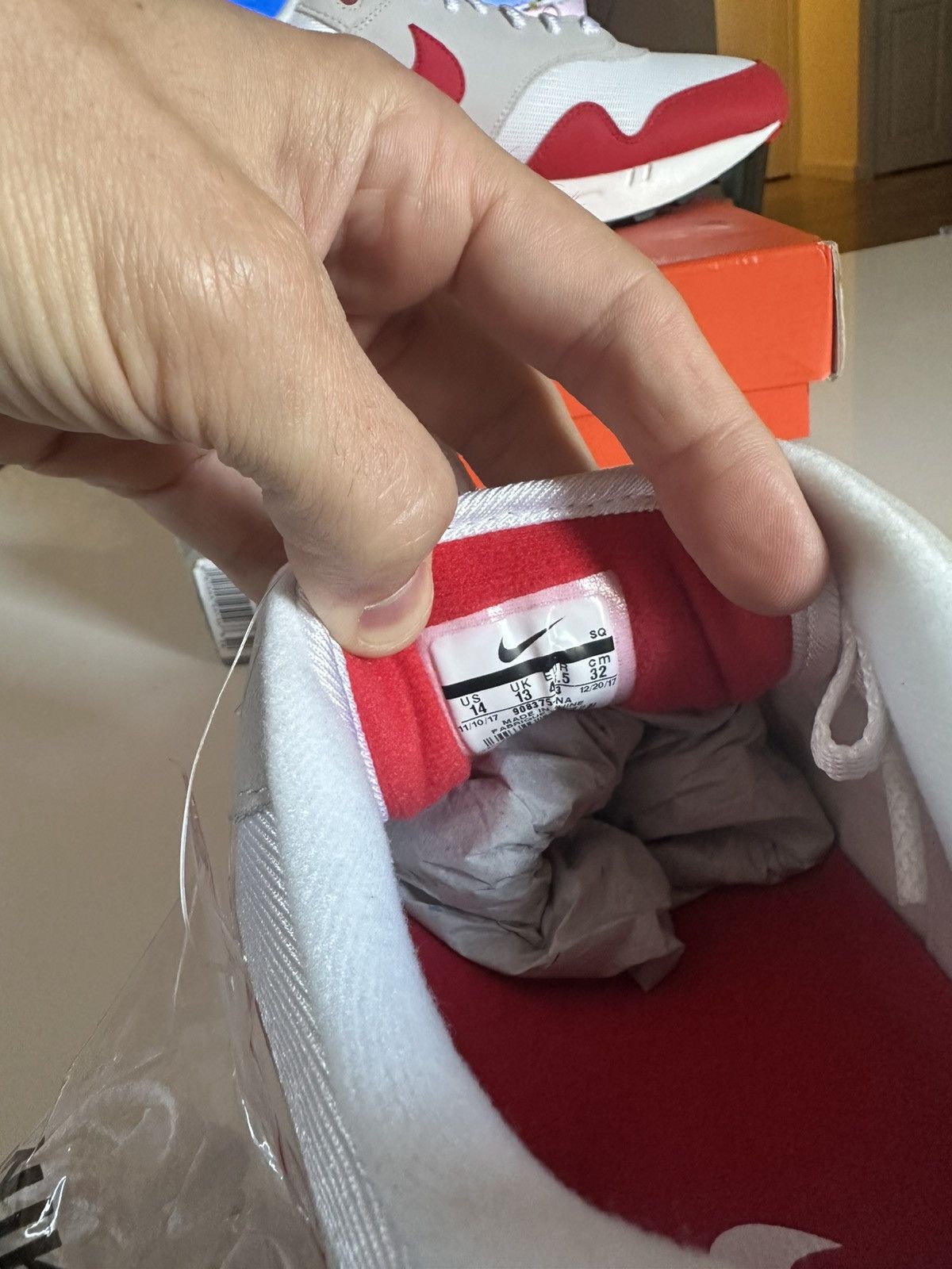 Nike Nike Air Max 1 Anniversary Red Size US 14 / EU 47 - 7 Thumbnail