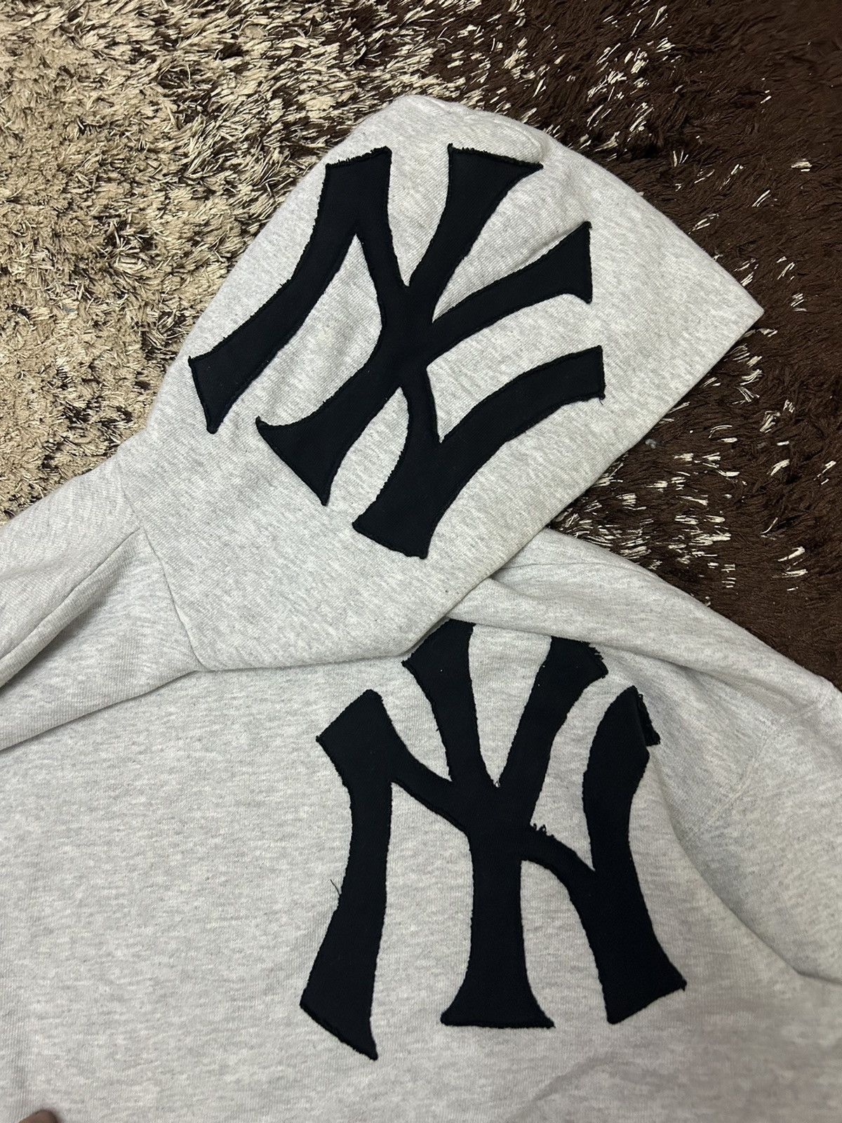Vintage Costum made NY logo hoodie Size US XXL / EU 58 / 5 - 3 Thumbnail