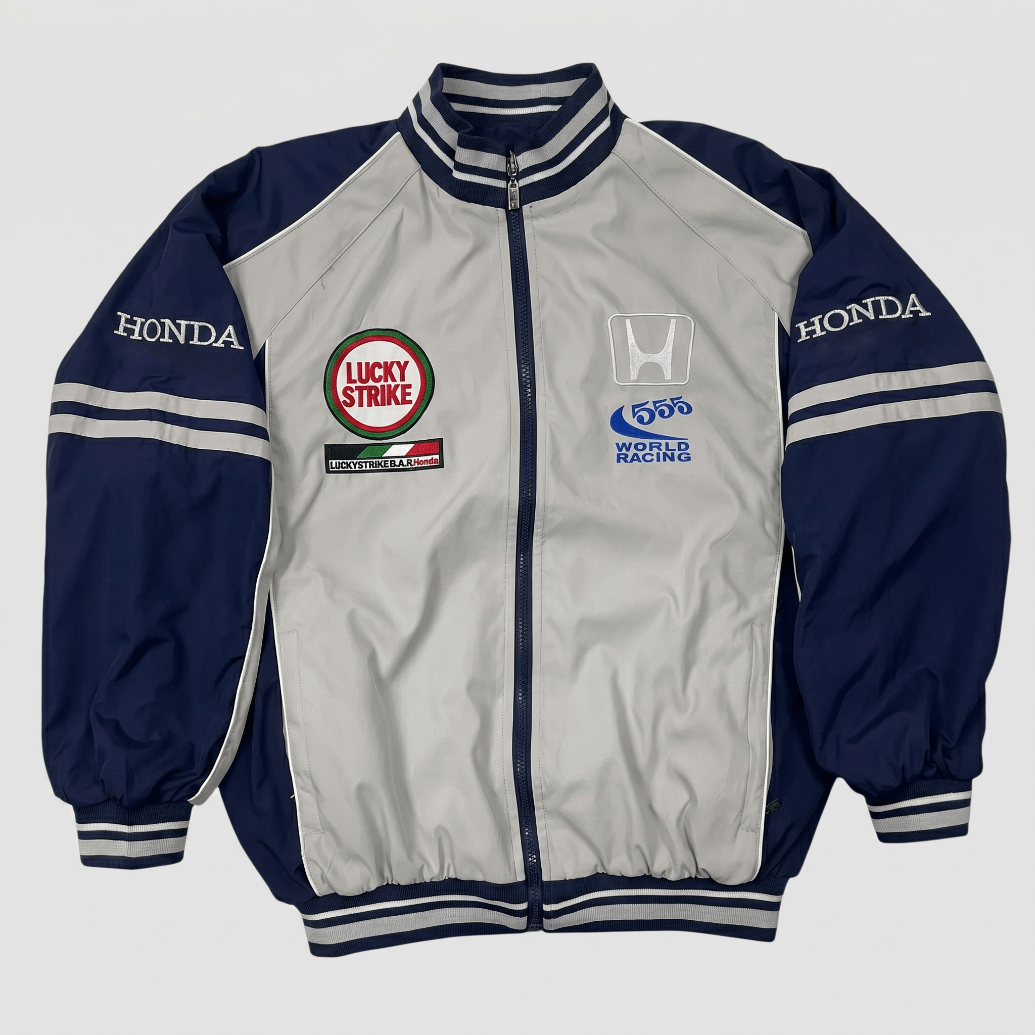 Vintage Vintage Y2K Honda Lucky Strike F1 Racing Jacket Bomber Size L / US 10 / IT 46 - 1 Thumbnail