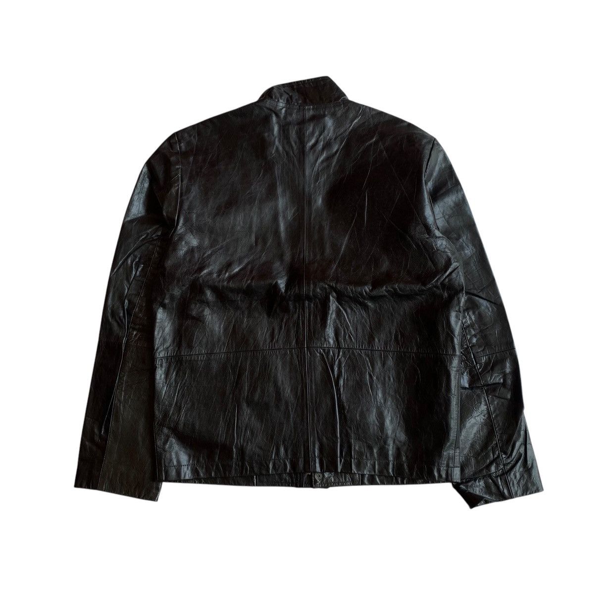 Issey Miyake Tete Homme Issey Miyake Leather Jacket Size US L / EU 52-54 / 3 - 8 Thumbnail
