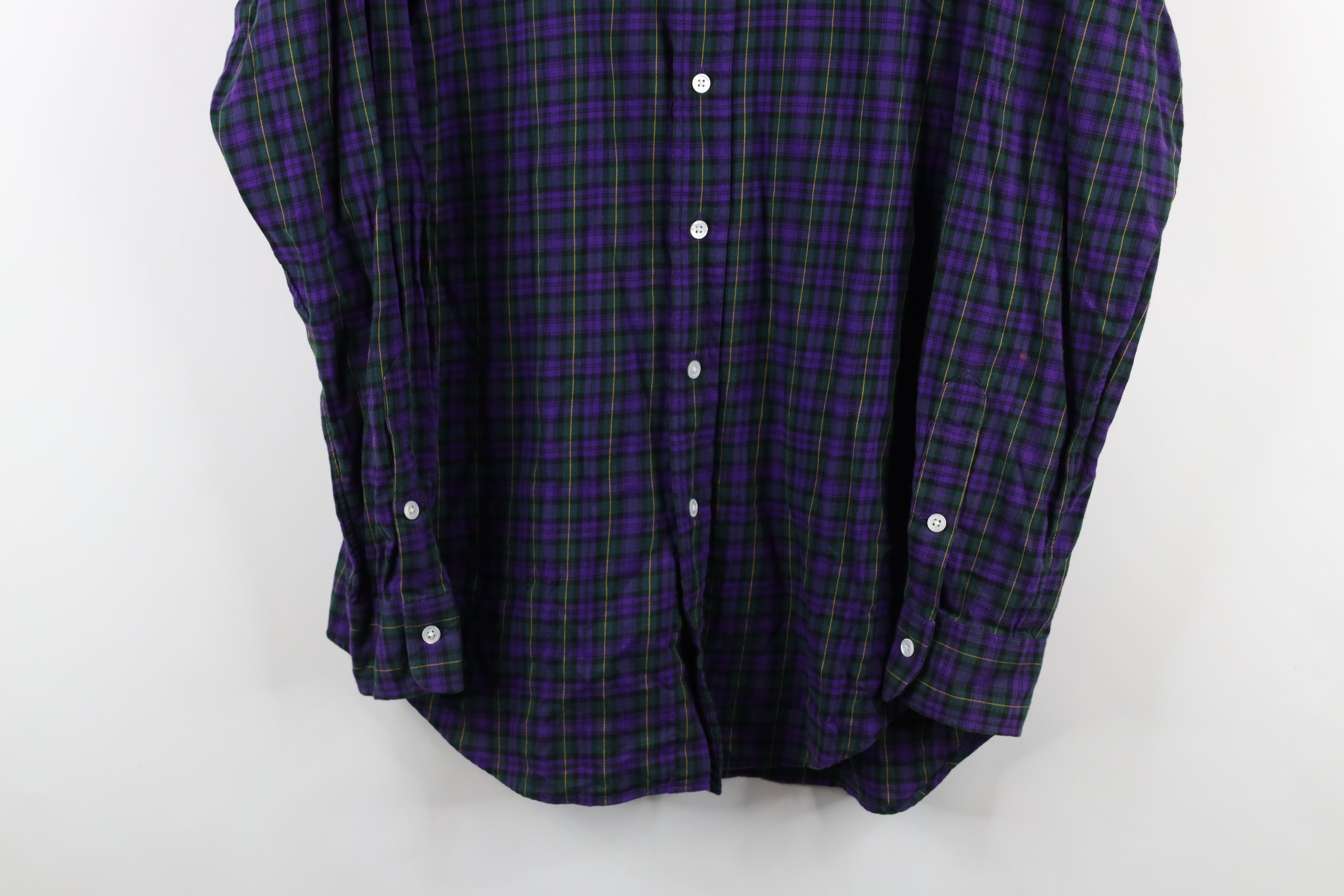 Ralph Lauren × Vintage Vintage 90s Ralph Lauren Flannel Collared Button Shirt Plaid Size US M / EU 48-50 / 2 - 3 Thumbnail