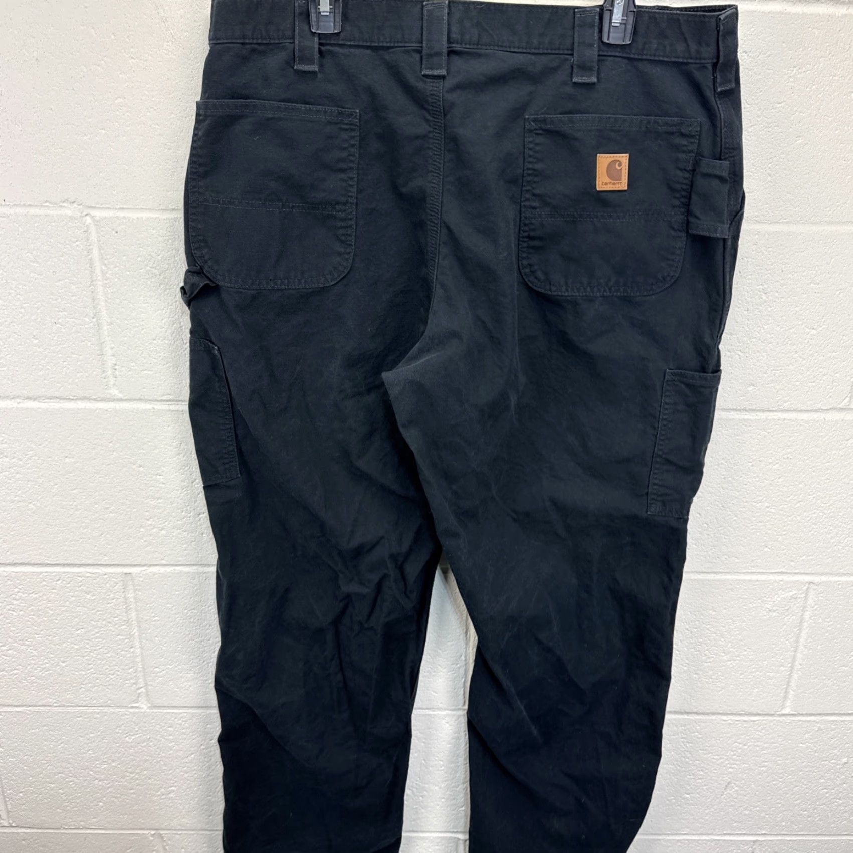 Carhartt VINTAGE Carhartt B151 Work Pants Black 40x30 Loose Original Fit Utility Carpenter Cotton Size US 40 / EU 56 - 7 Thumbnail