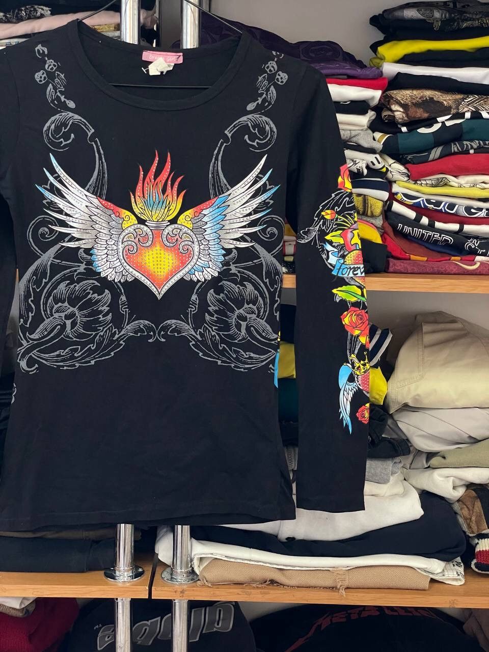 Other Vintage Y2K JAPANESE MESH Gaultier Hardy Style Longsleeve Size M / US 6-8 / IT 42-44 - 6 Thumbnail