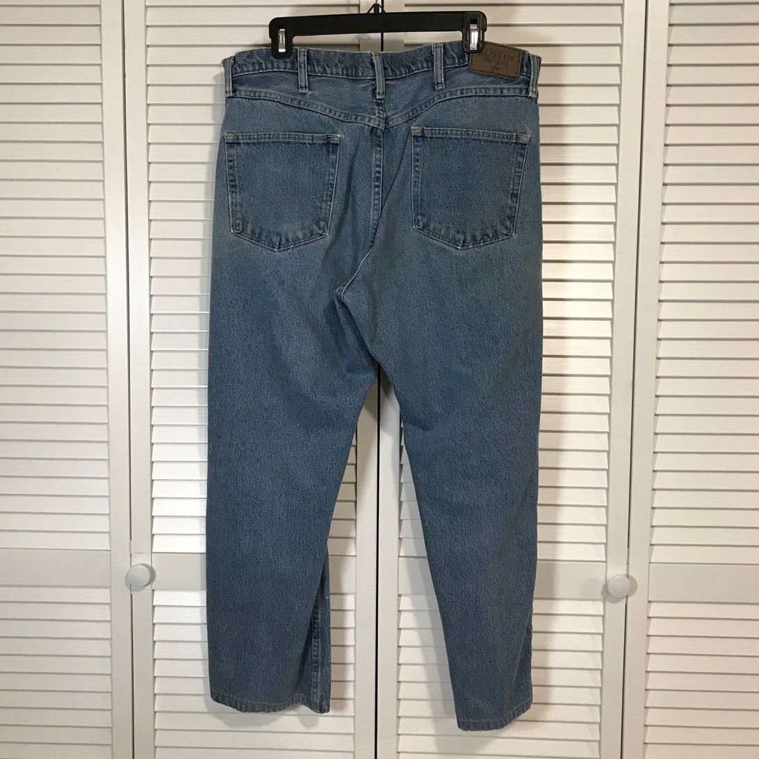 Other Austin Blue Denim Relaxed Fit Straight Leg Jeans Men 38x27 Size US 38 / EU 54 - 2 Thumbnail