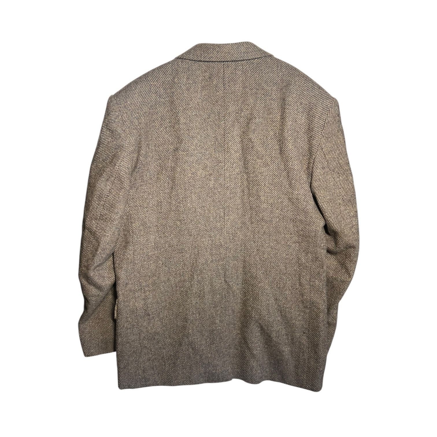 Farah Vintage Farah Brown Tweed Blazer Mens 42R Wool Sport Coat Size 42R - 2 Thumbnail